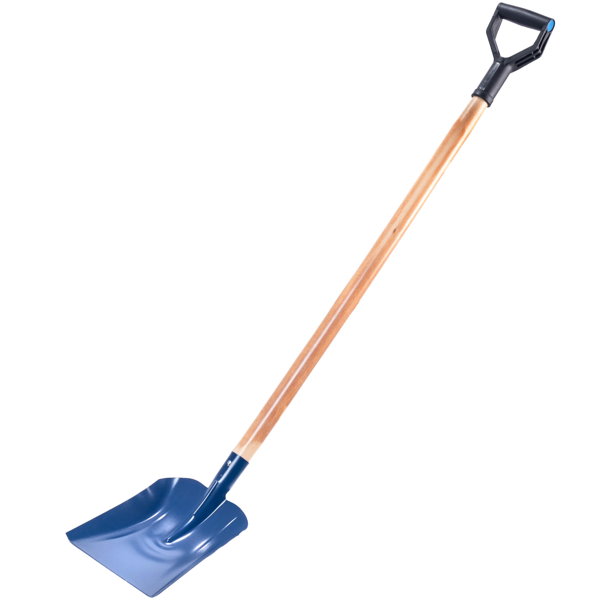 Łopata z drewnianym trzonkiem 135 x 24 cm, niebieska