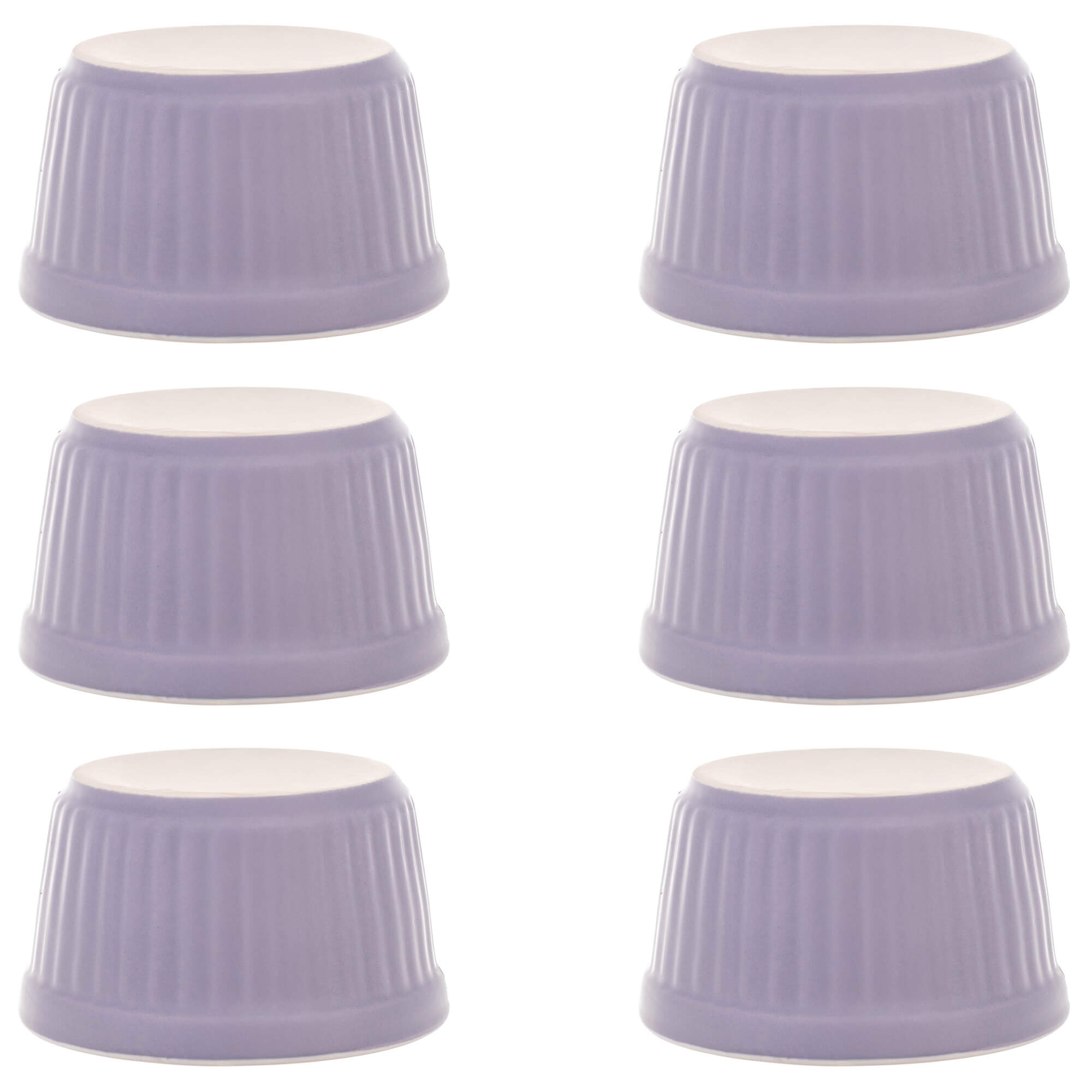 Naczynie ceramiczne do zapiekania Maes 9 x 5 cm fioletowe 6 szt.