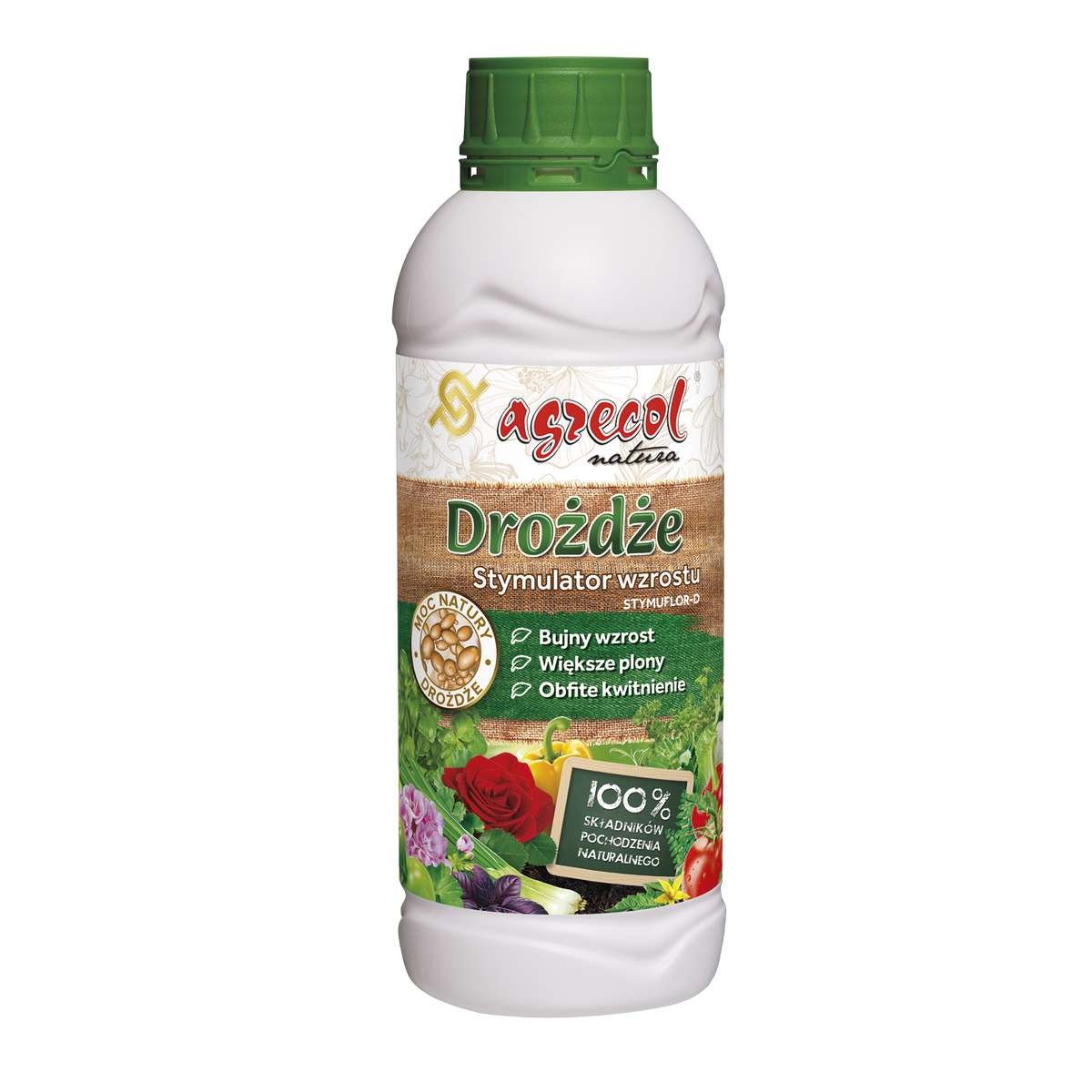 Agrecol Drożdże Stymuflor-D Stymulator wzrostu roślin 1L