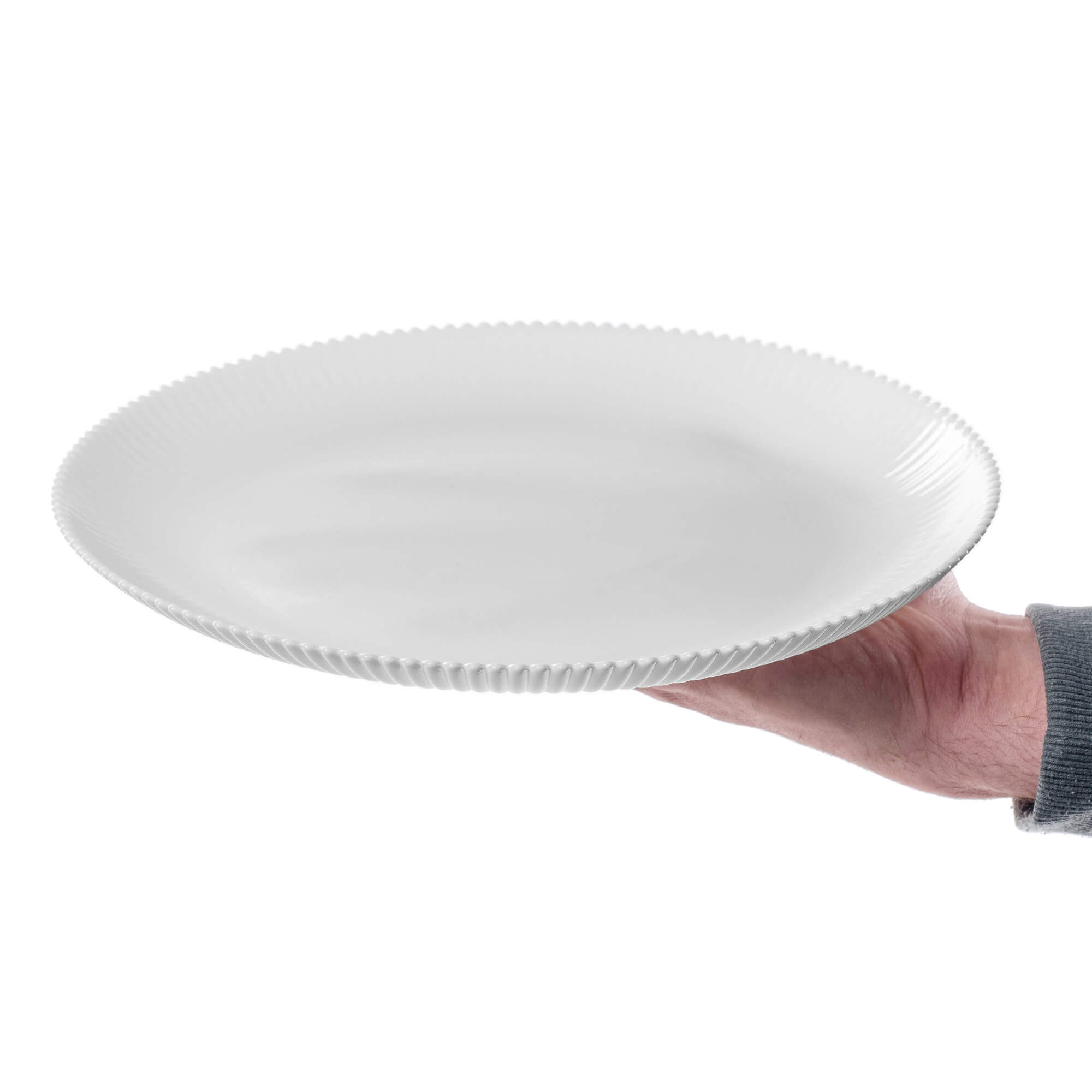 Talerz płytki Regno 26.5 cm biały 3 szt.