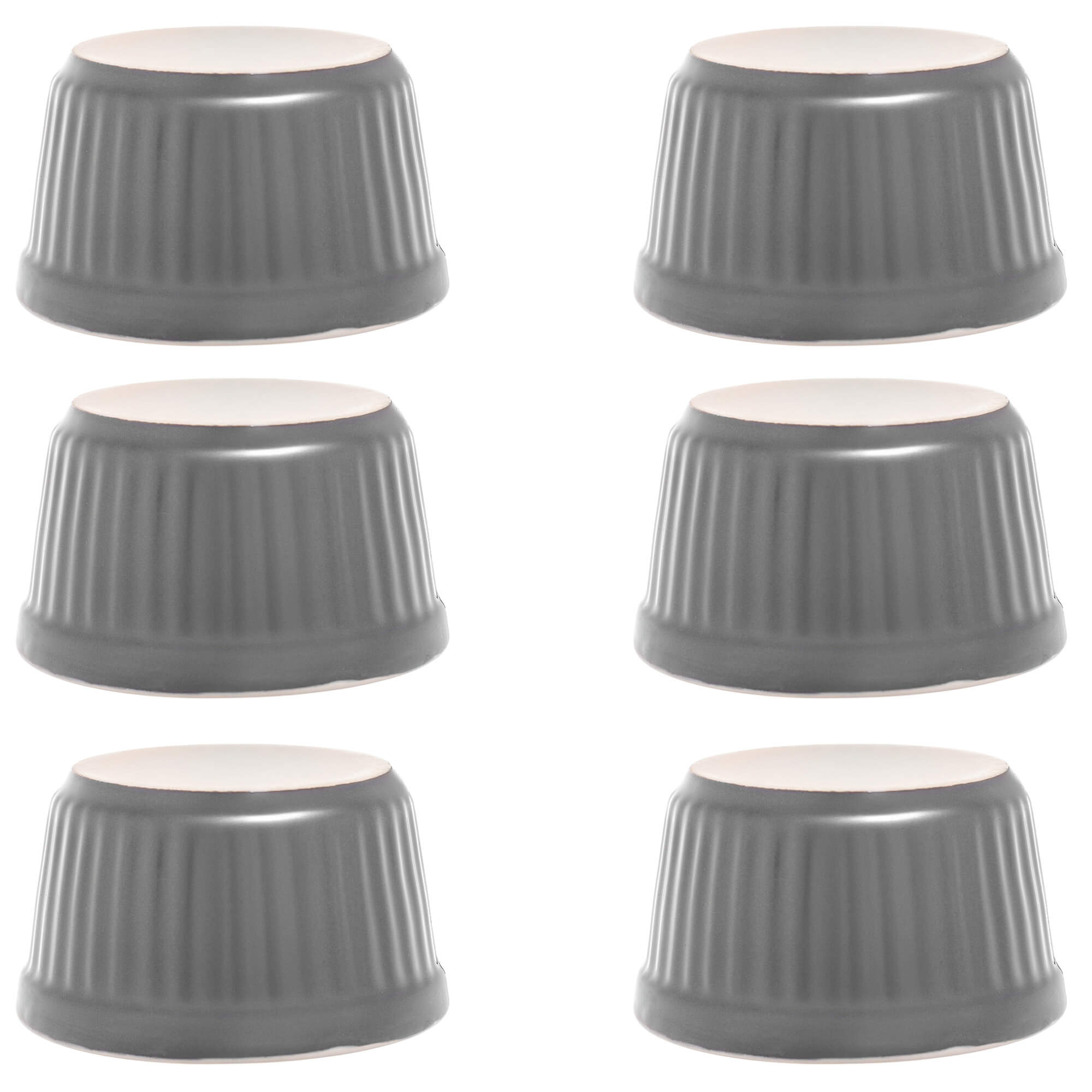 Naczynie ceramiczne do zapiekania Maes 9 x 5 cm szare 6 szt.