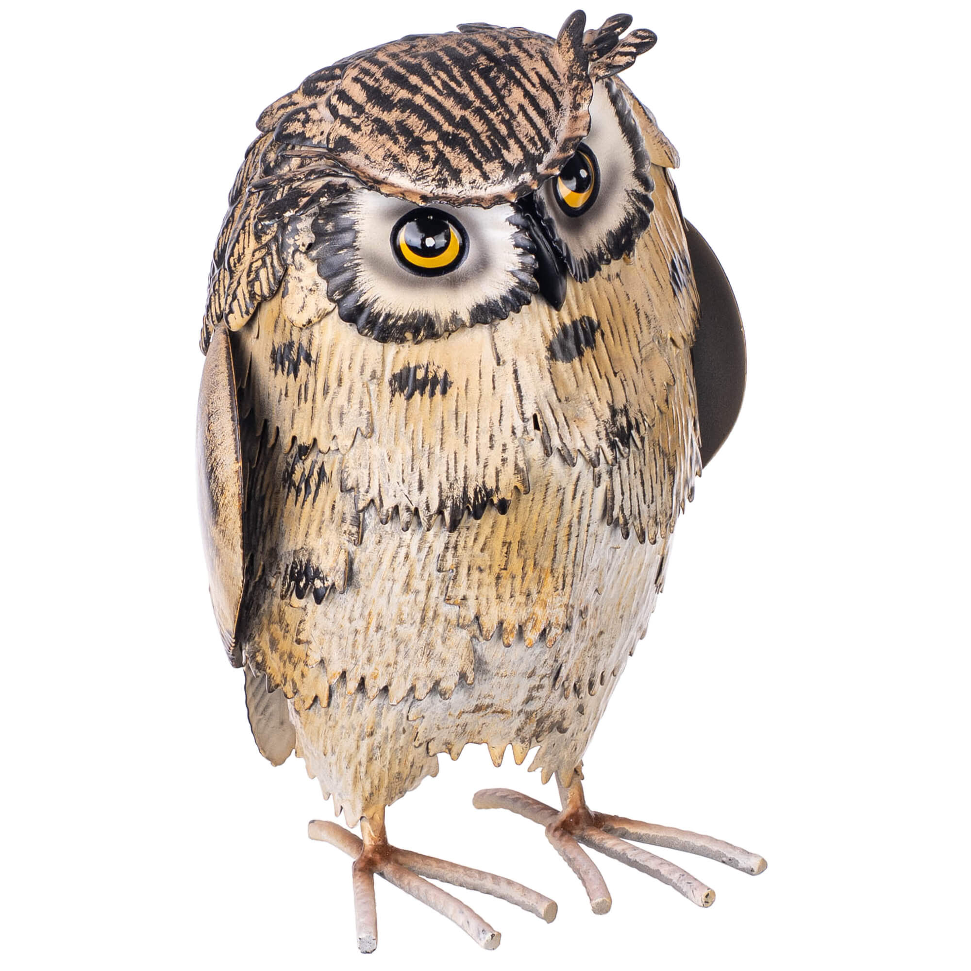 Figura ogrodowa Esson sowa stalowa 22 cm