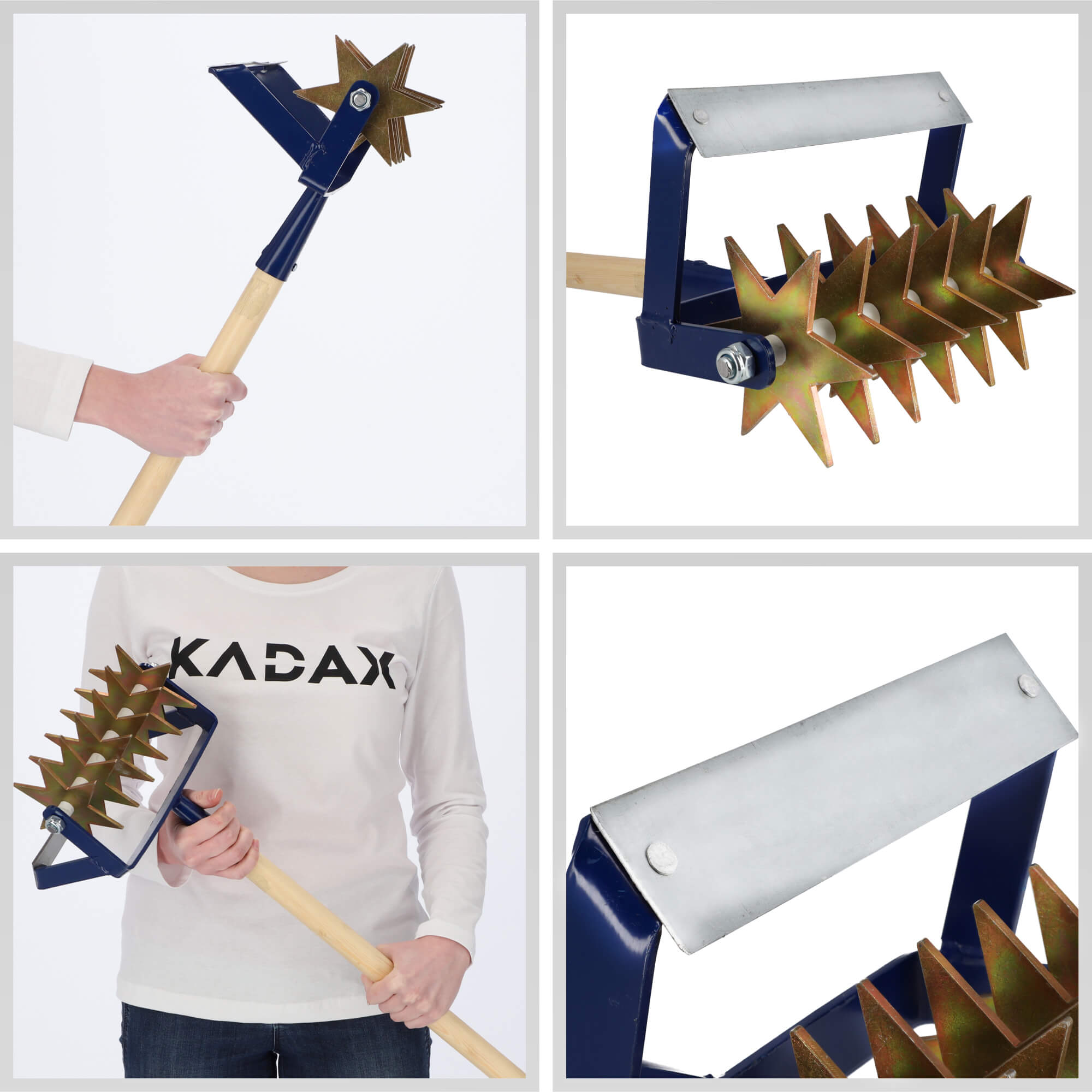 Spulchniacz Kesti 2w1 166 x 23 cm, niebieski