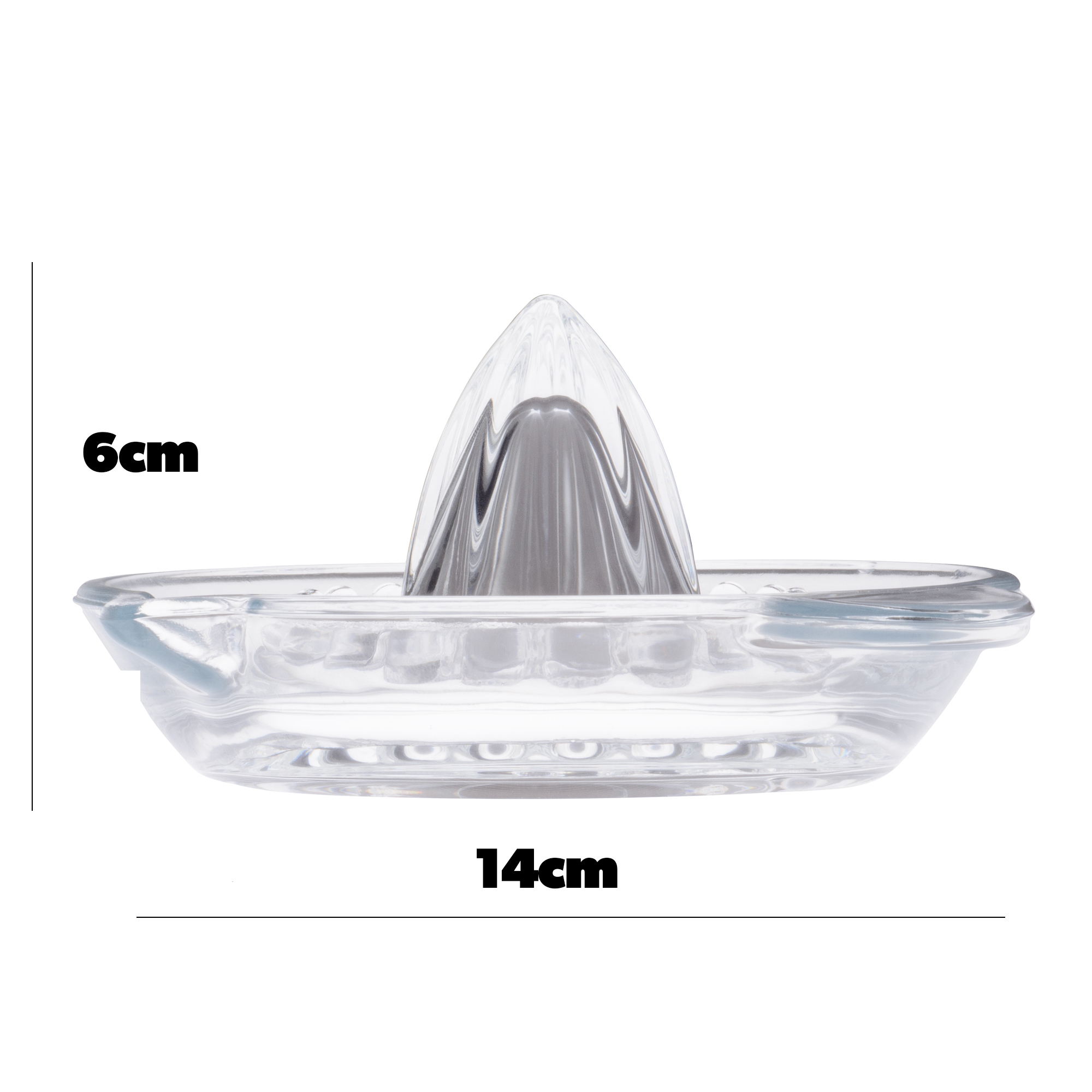 Szklany ręczny wyciskacz do cytrusów Lavra