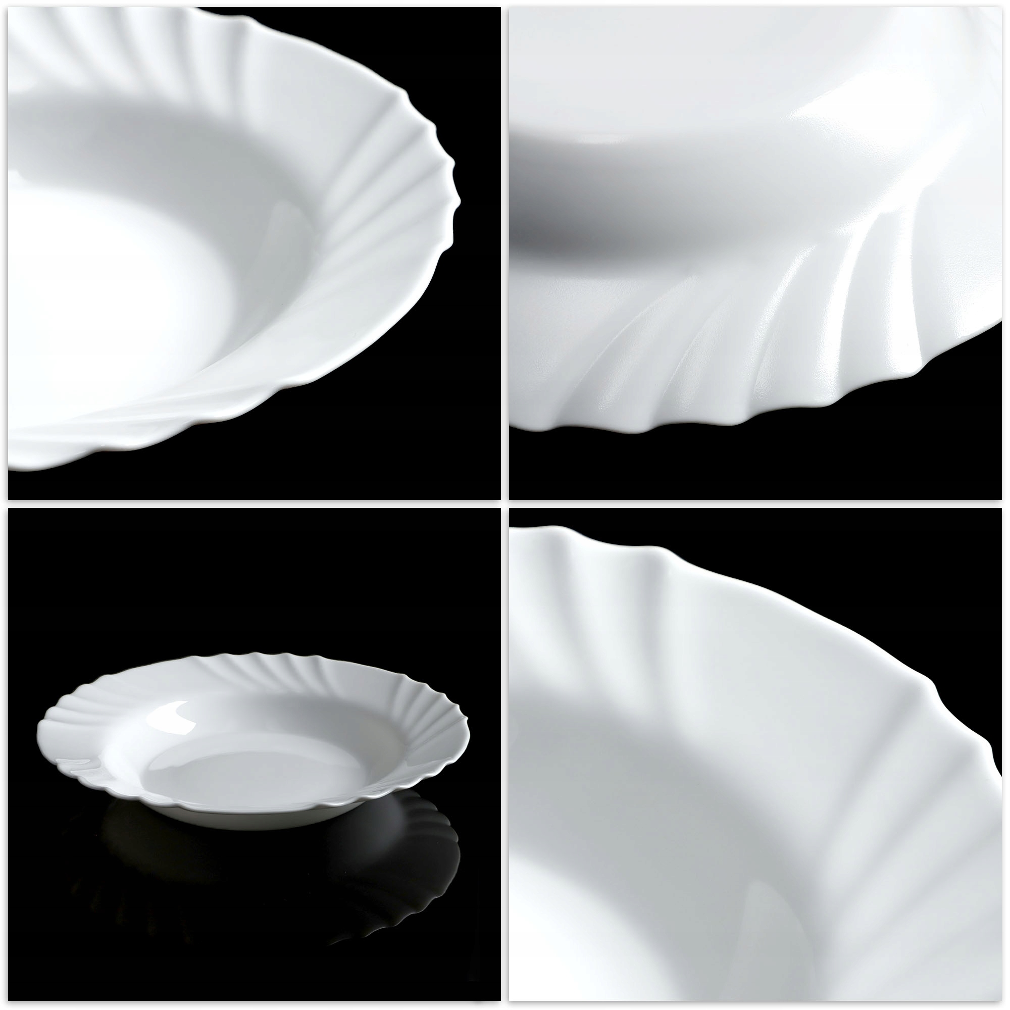 Talerz obiadowy głęboki Tolena 23 cm, 3 szt.