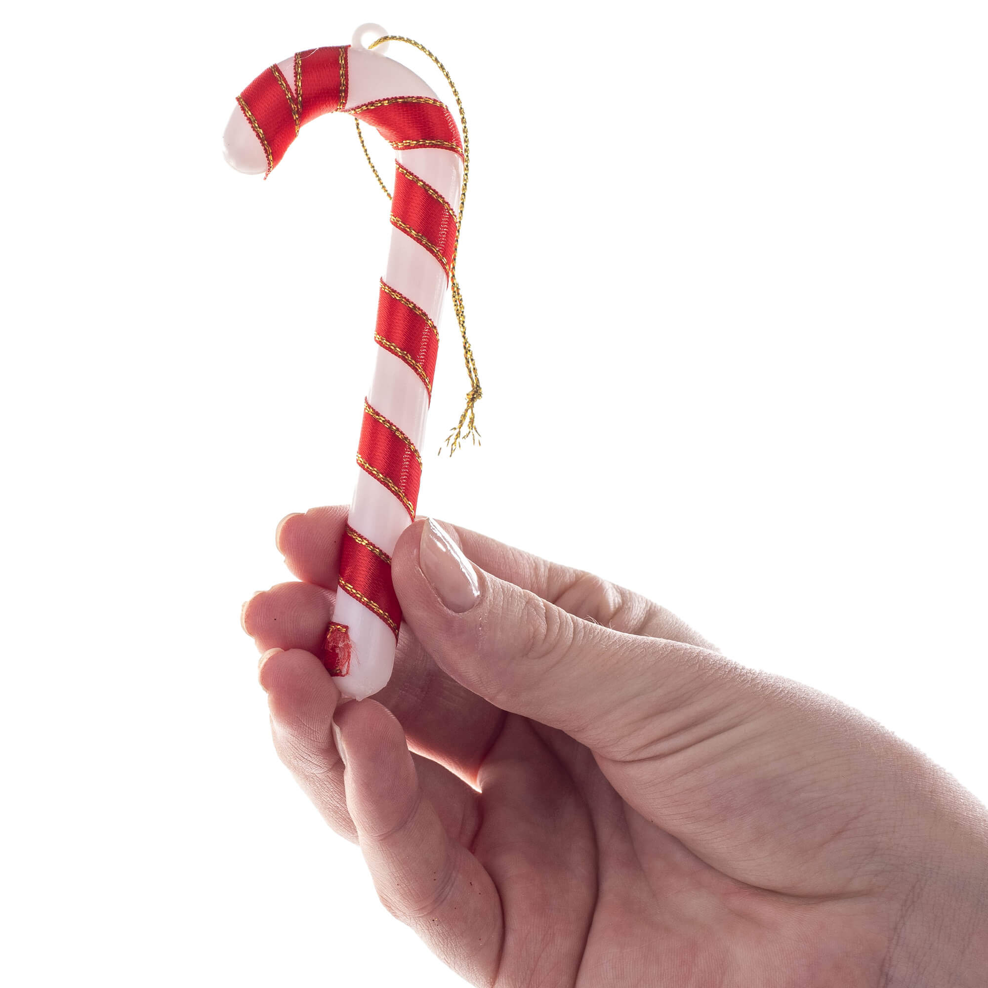 Komplet ozdób choinkowych Tulle 12szt laska cukrowa