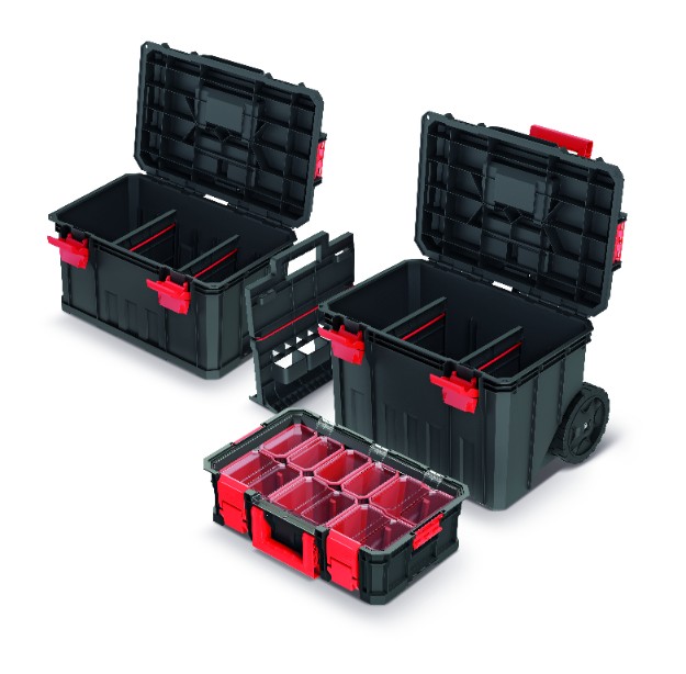 KISTENBERG Zestaw Skrzyń narzędziowych Modular Solution 4w1 B - KMSS553585B - czarny
