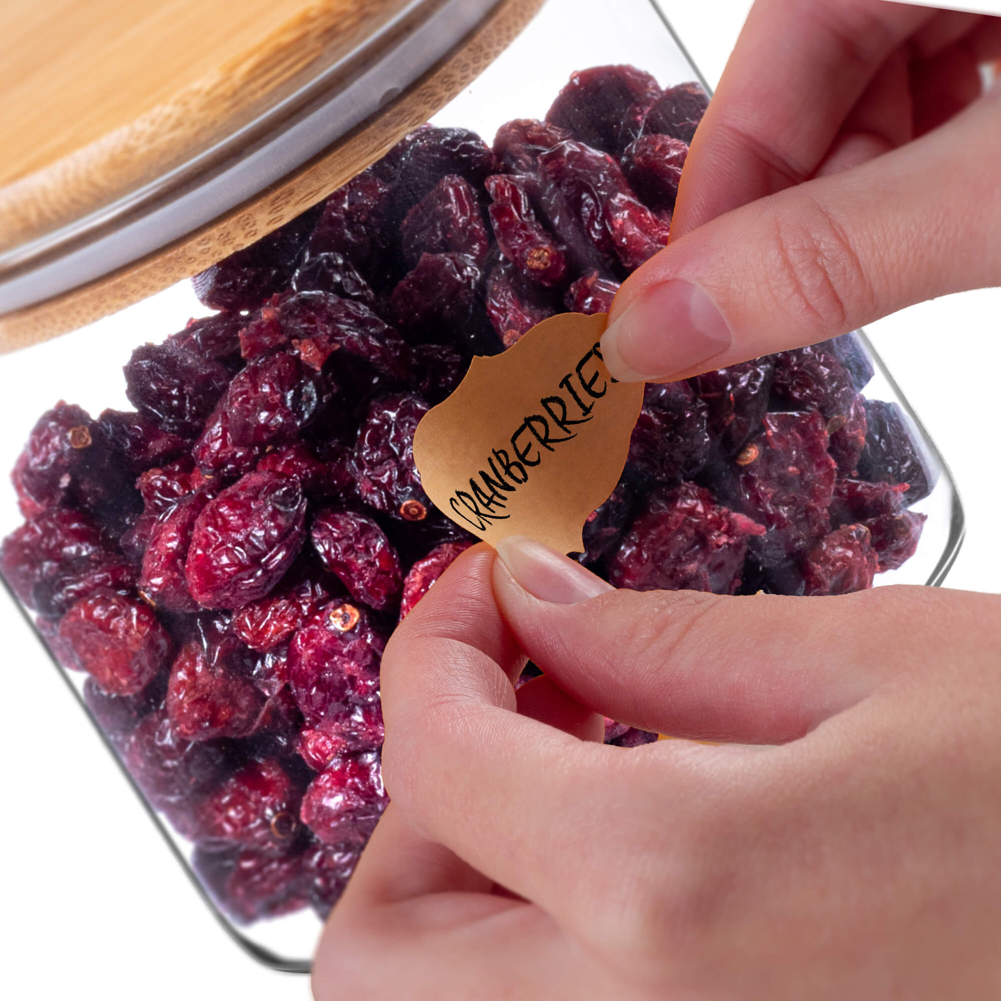 Etykiety samoprzylepne Sefro 5 x 3 cm brązowe 250 szt.