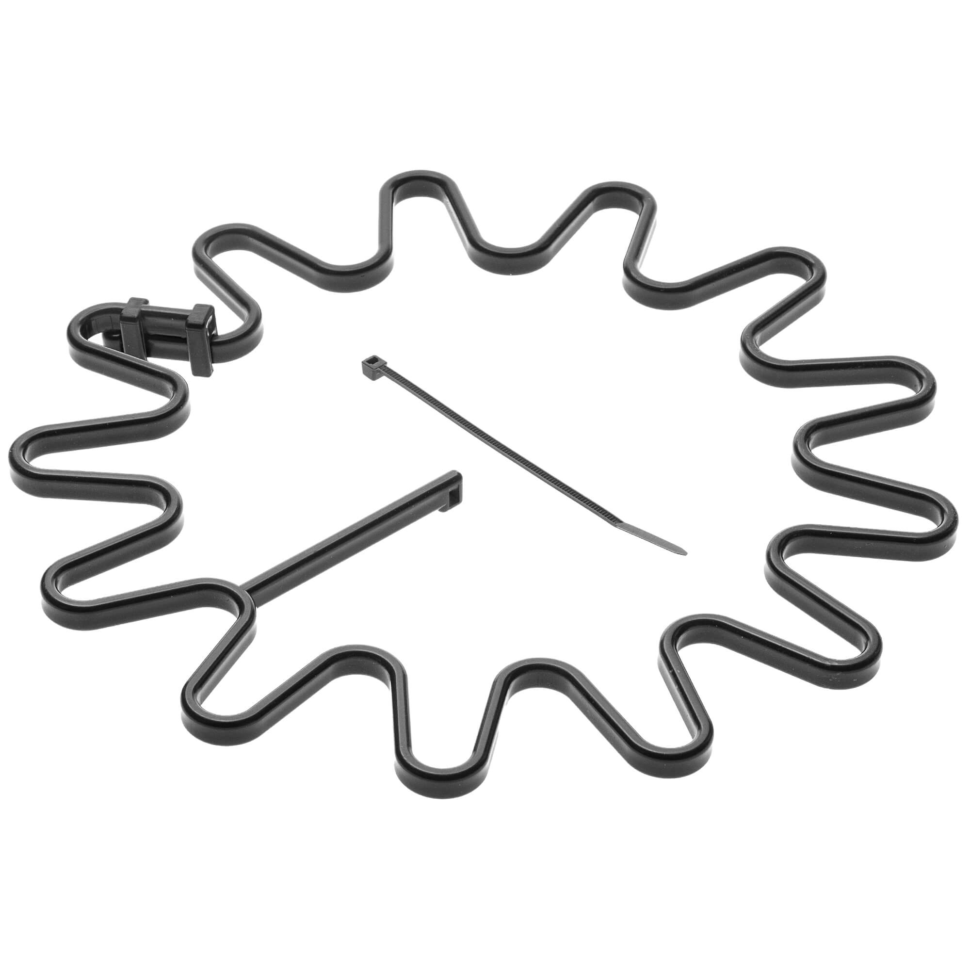 Obejma do roślin Montlaur z opaską zaciskową 21 cm czarna 20 szt.