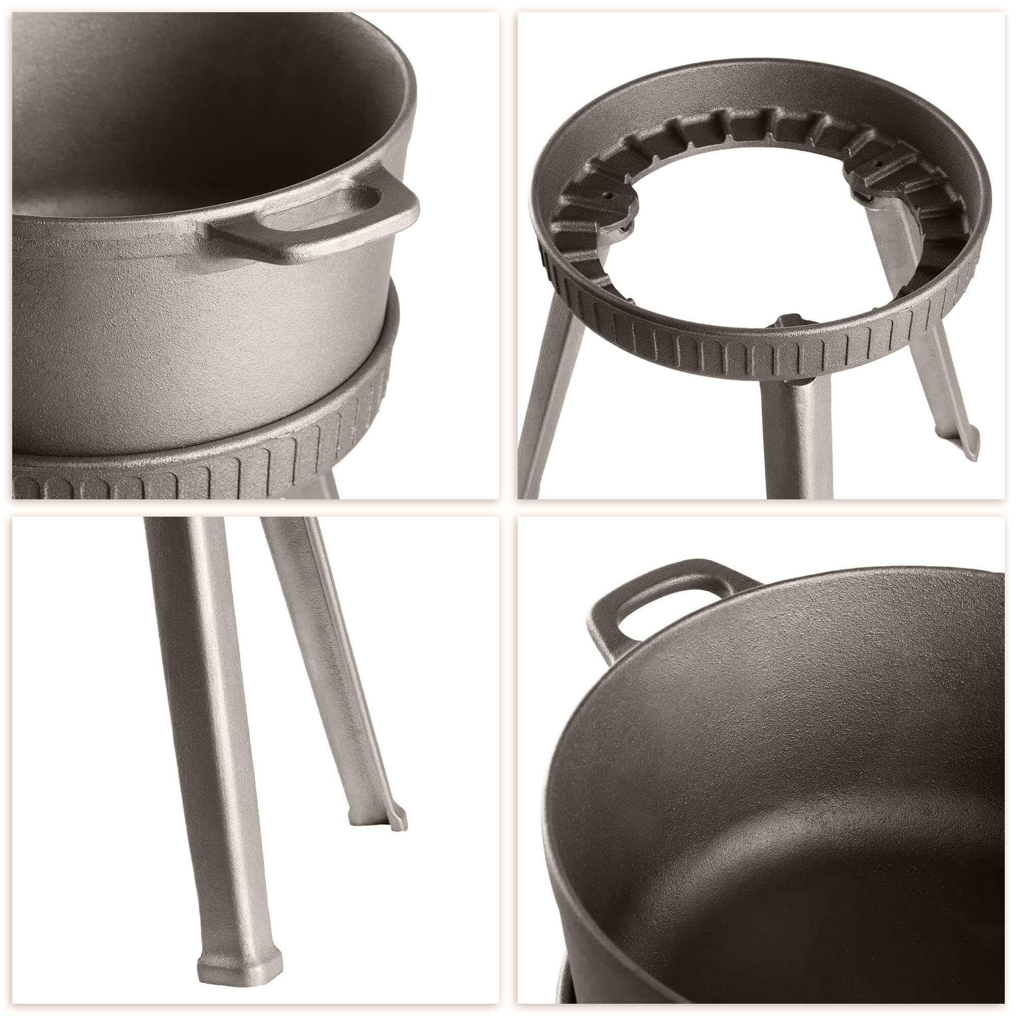 Kociołek żeliwny z rusztem 7.5L