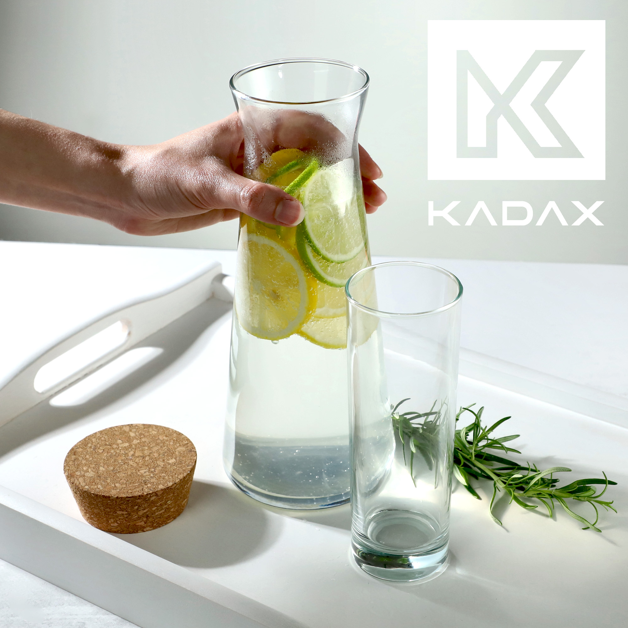 Karafka z korkiem Taggia 1L 2 szt.