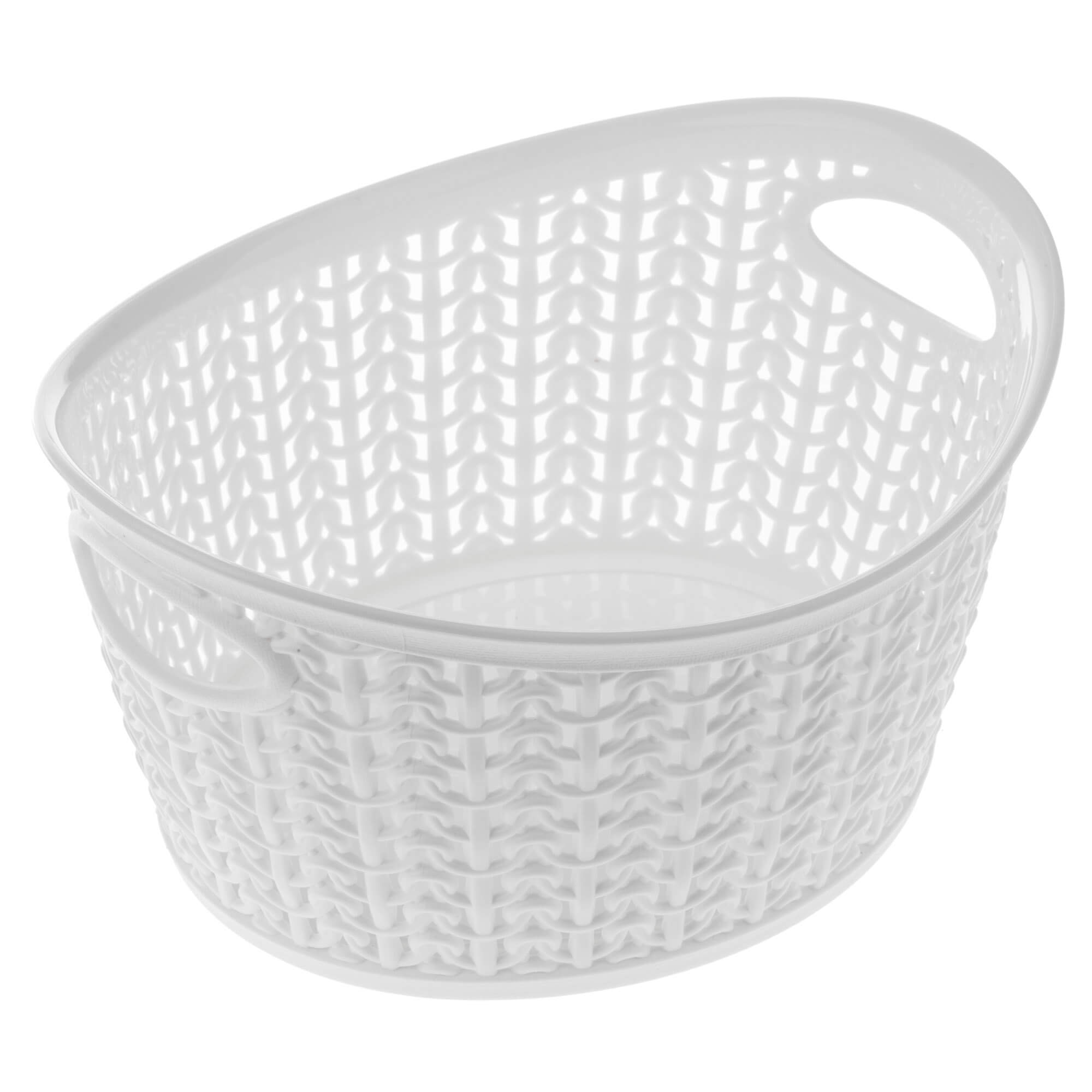 Koszyk plastikowy Malm owalny 1.5L, biały