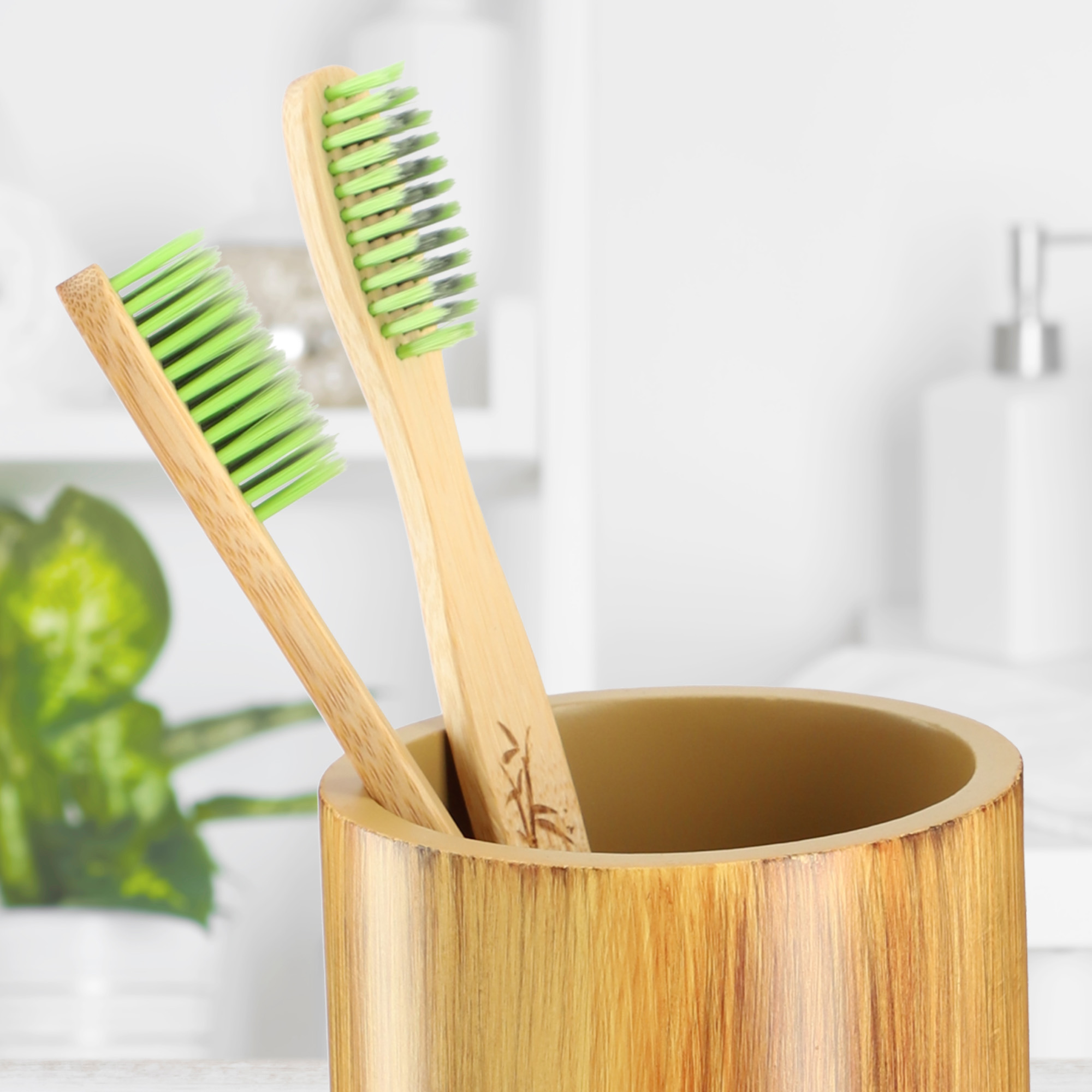 Kubek łazienkowy Laon 7 x 11 cm, brązowy