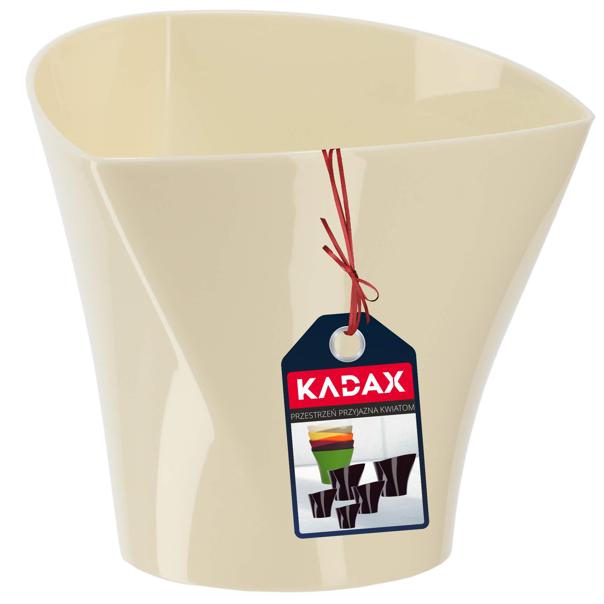 Doniczka na kwiaty Sisco 15 cm, kremowa