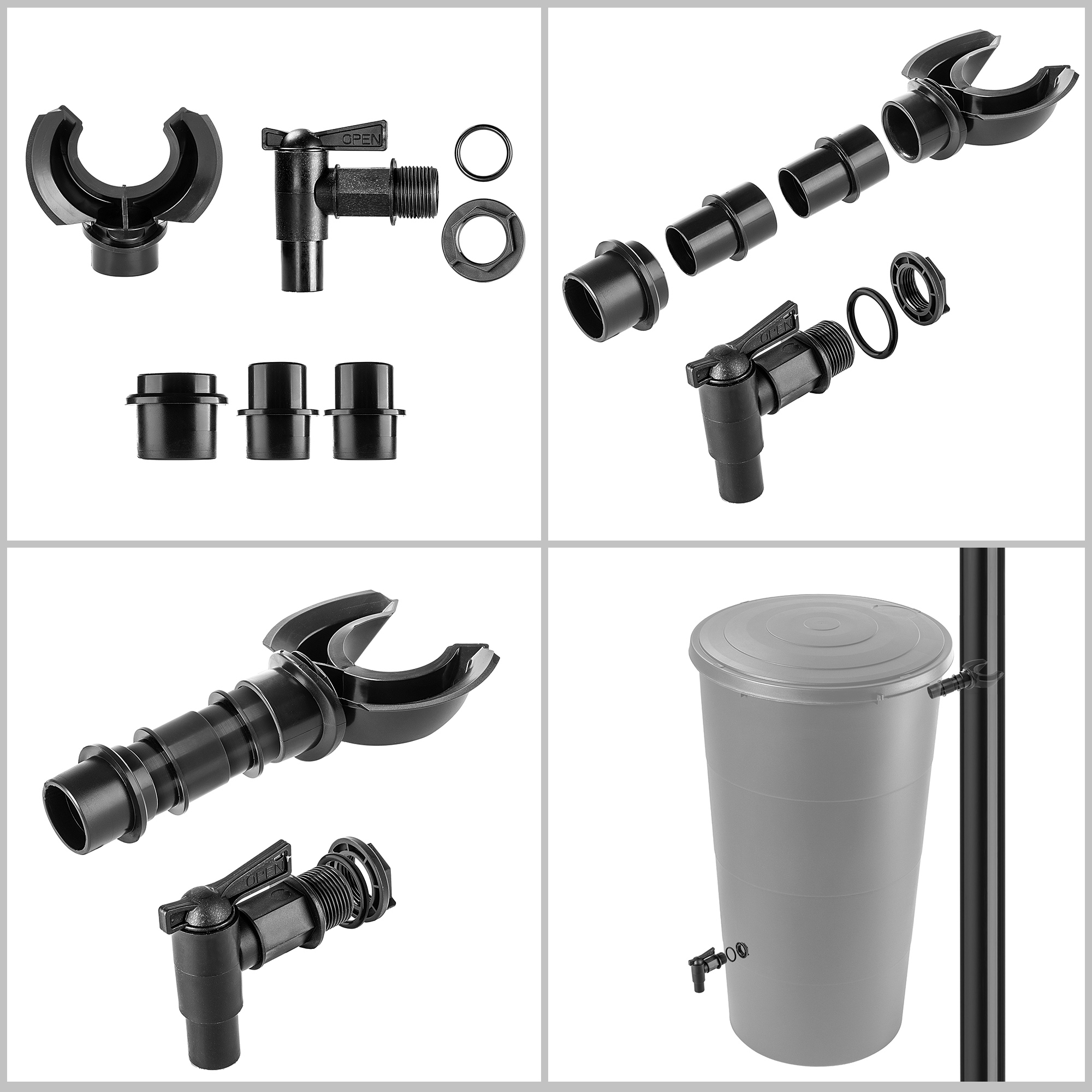 Zestaw przyłączeniowy Trest z kranikiem