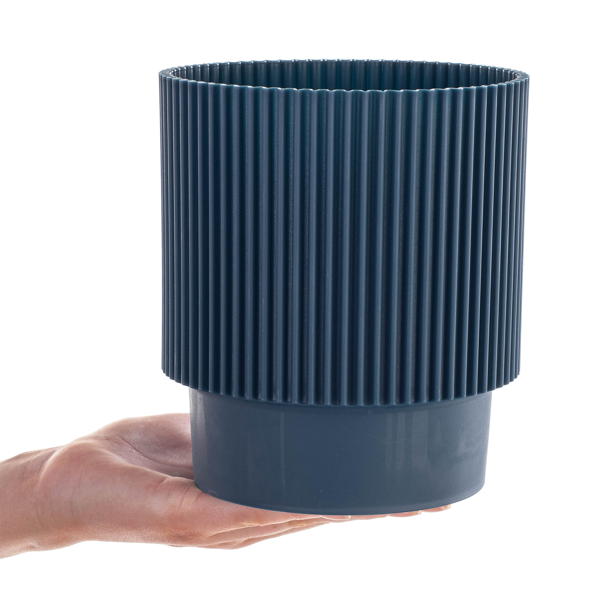 Doniczka na kwiaty Aldeia 16cm granatowy