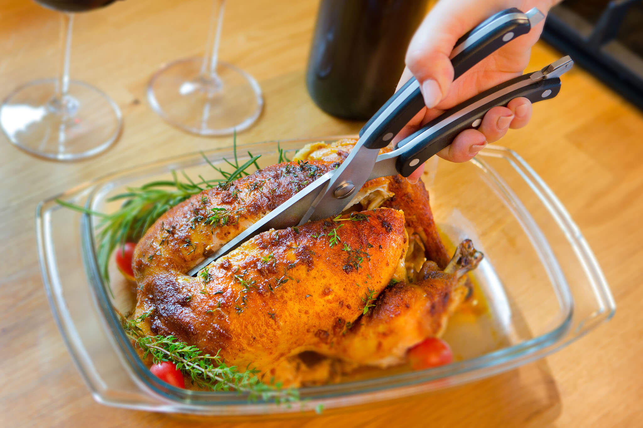 Stalowe nożyczki kuchenne do drobiu 25 cm