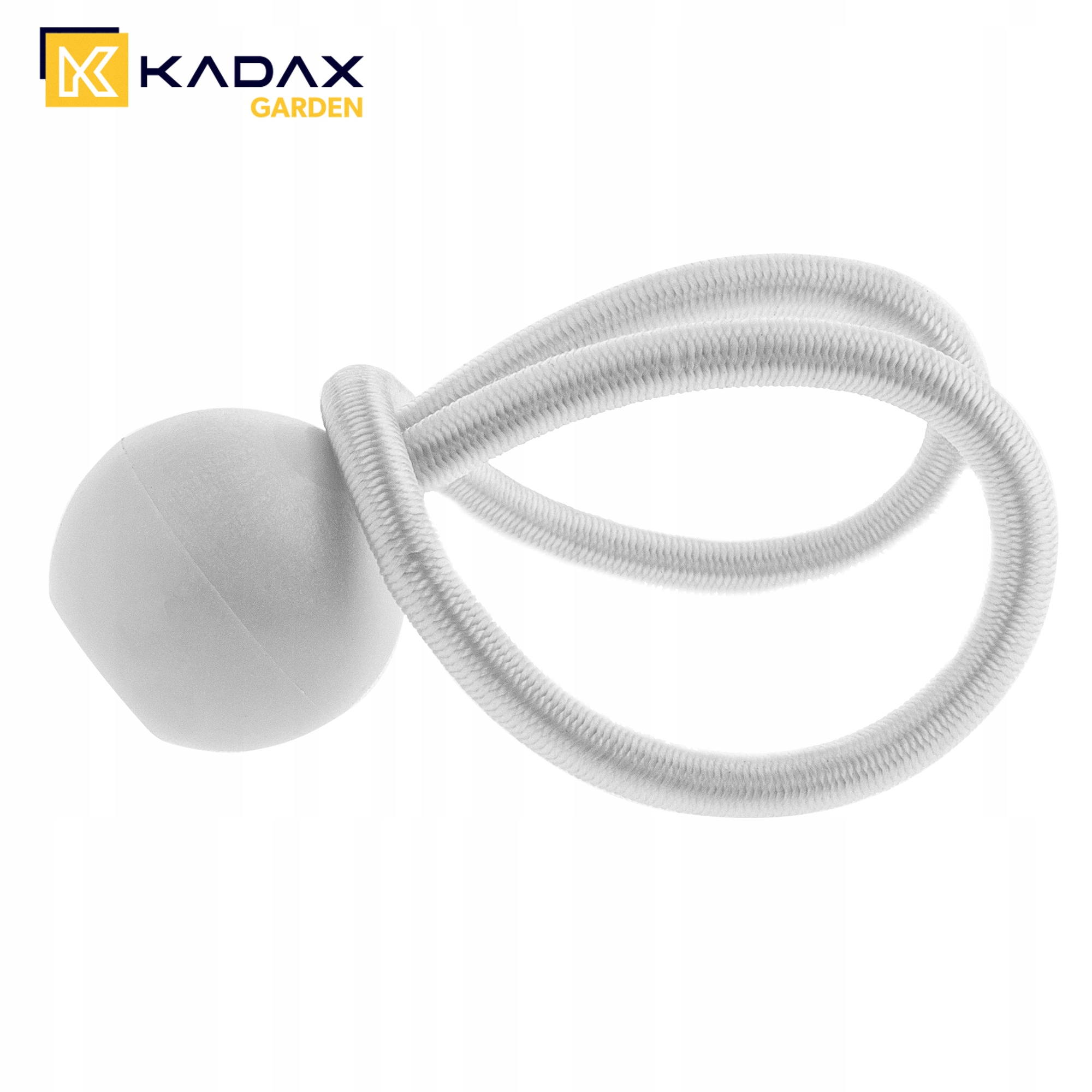 Gumy z kulką do mocowania plandek białe, 25 szt.