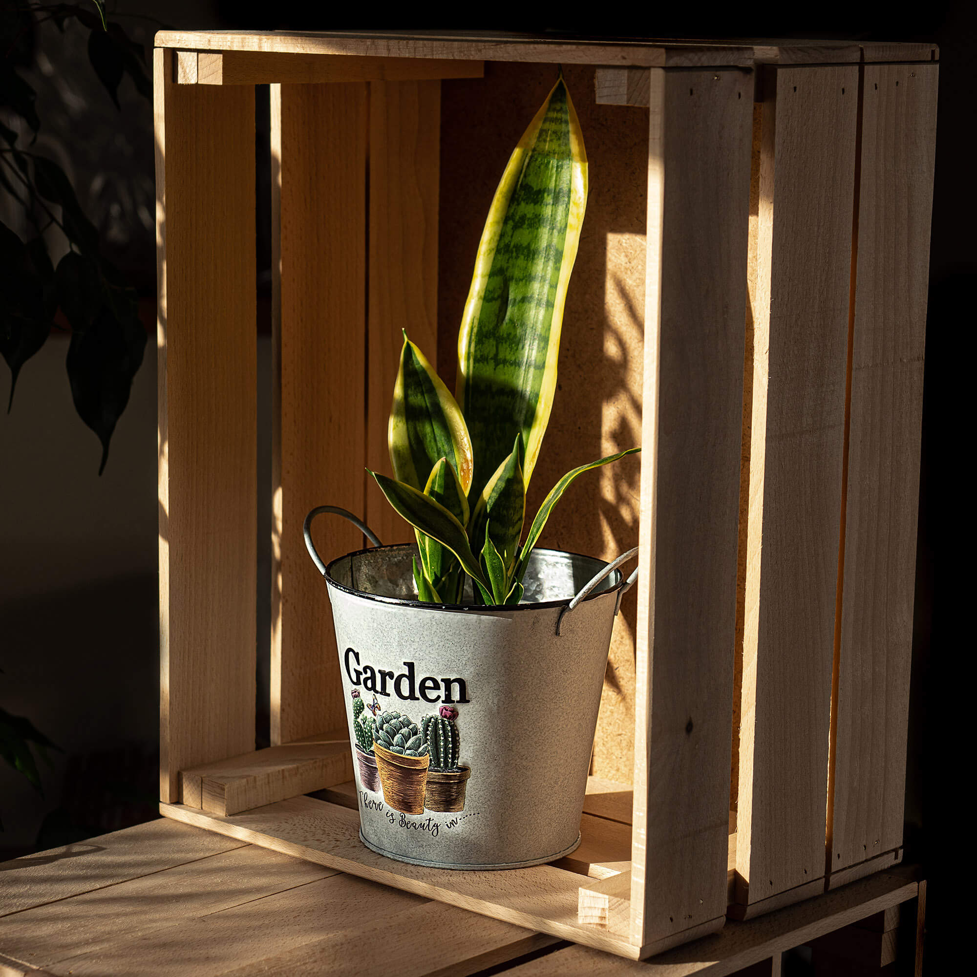 Osłonka na doniczkę okrągła Negru 14 cm, jasna szara