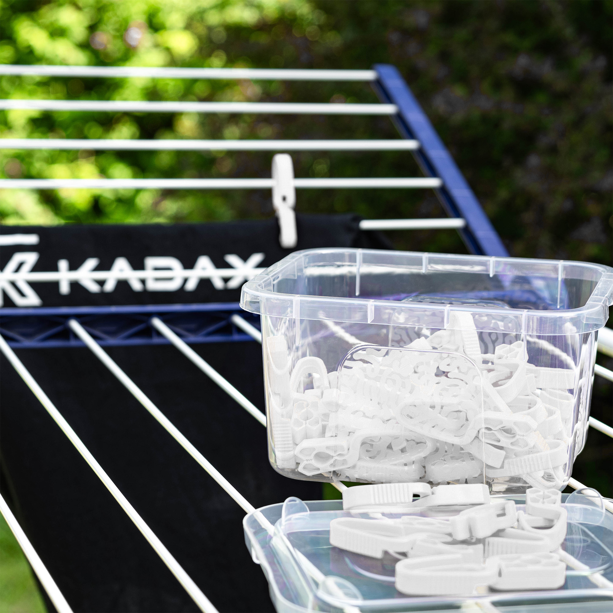 Klamerki na pranie Albet biały 50szt+multibox