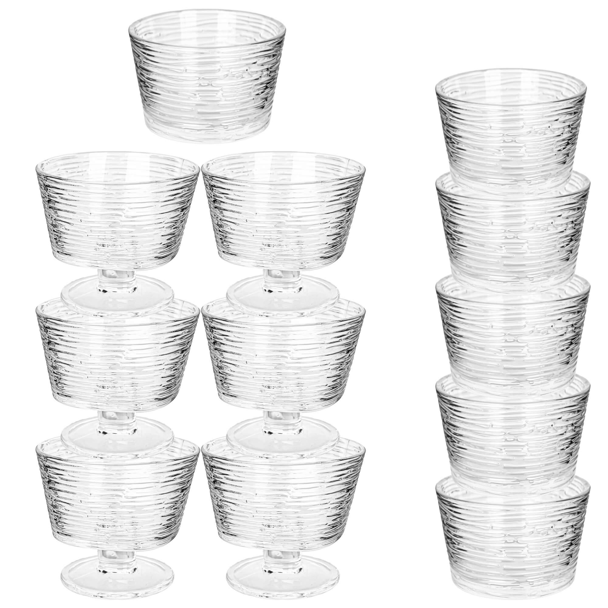 Pucharek do lodów Torza 290ml wzór kora 12 szt.