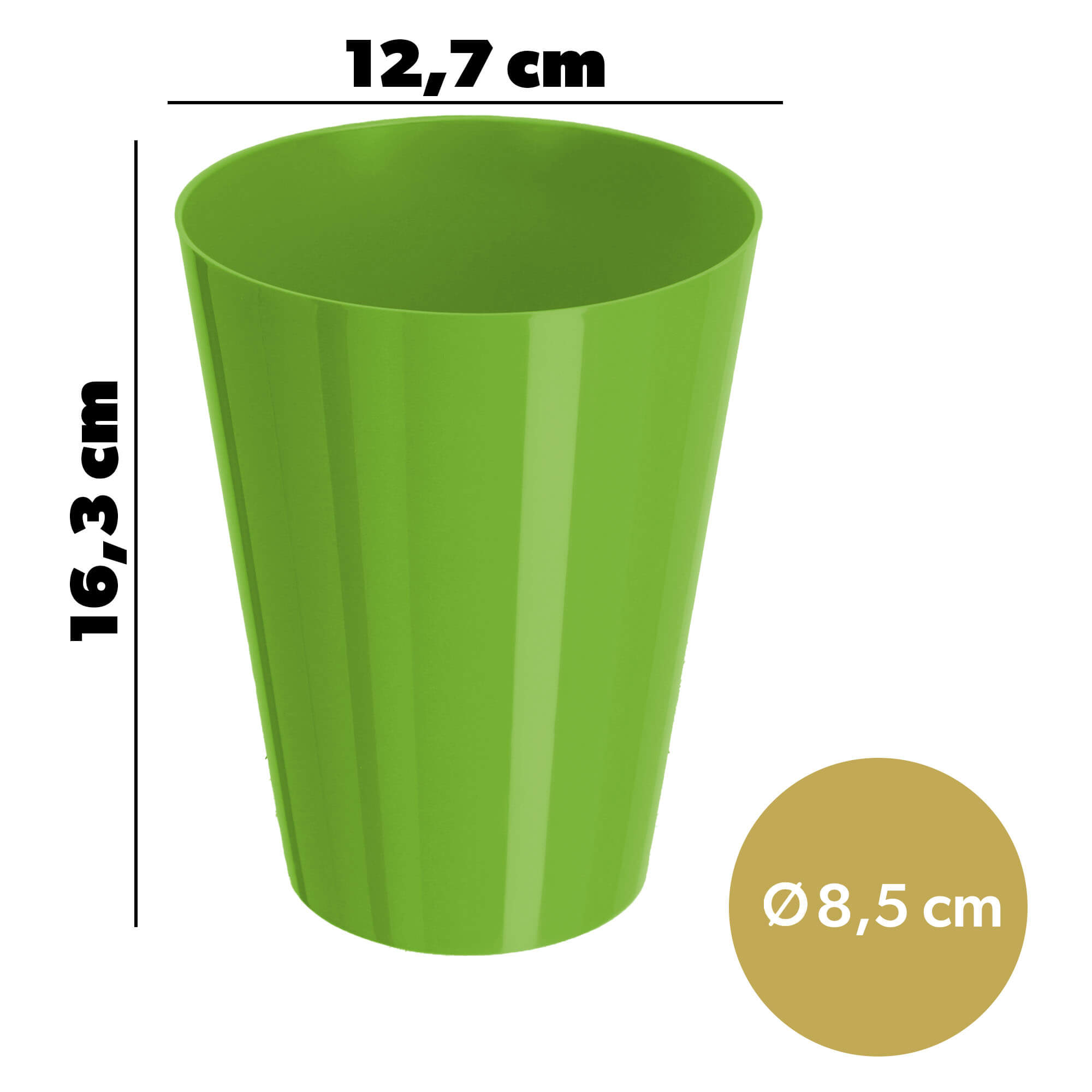 Doniczka na storczyka Cerda 13 cm, zielona