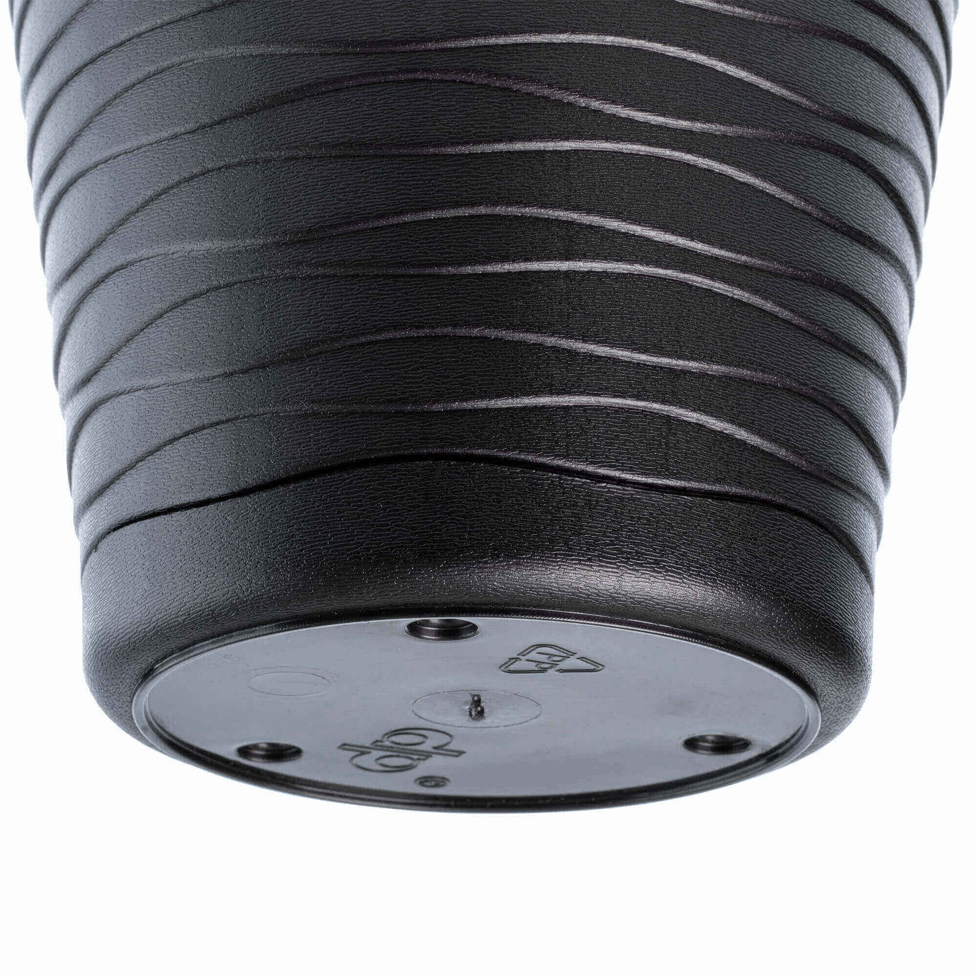 Doniczka z podstawką Greve 19 cm, czarna