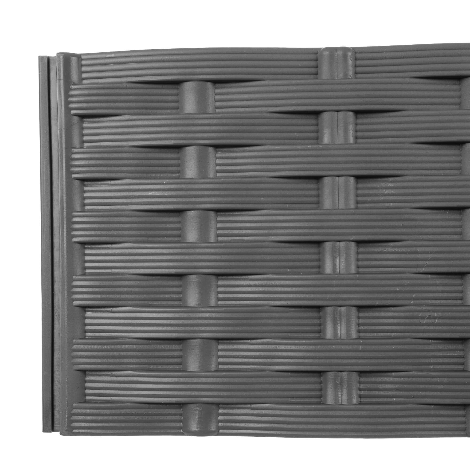 Obrzeże ogrodowe Averton 78 x 9 cm szare wzór 2. 5 szt.