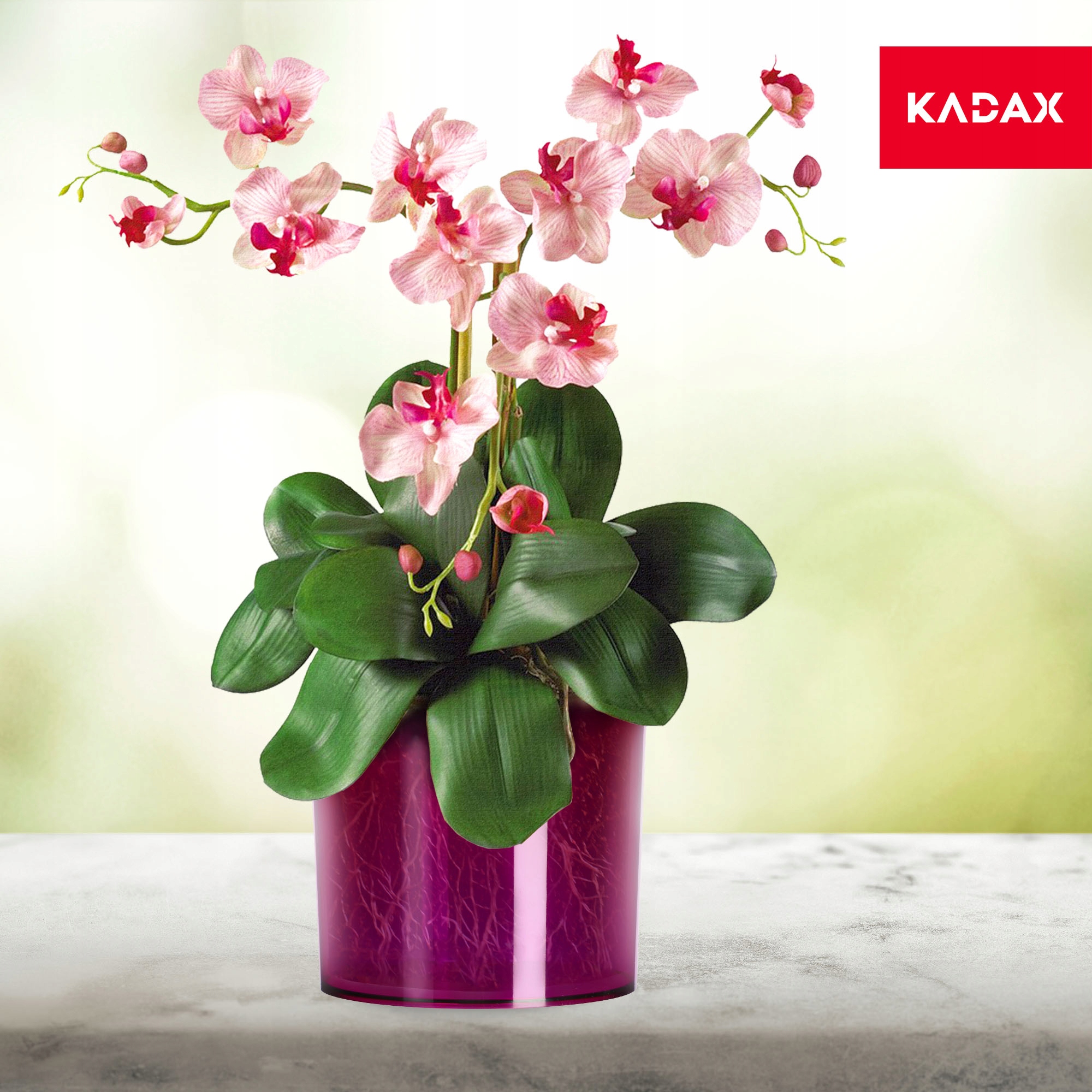 Doniczka na kwiaty okrągła Figari 15 cm, fioletowa