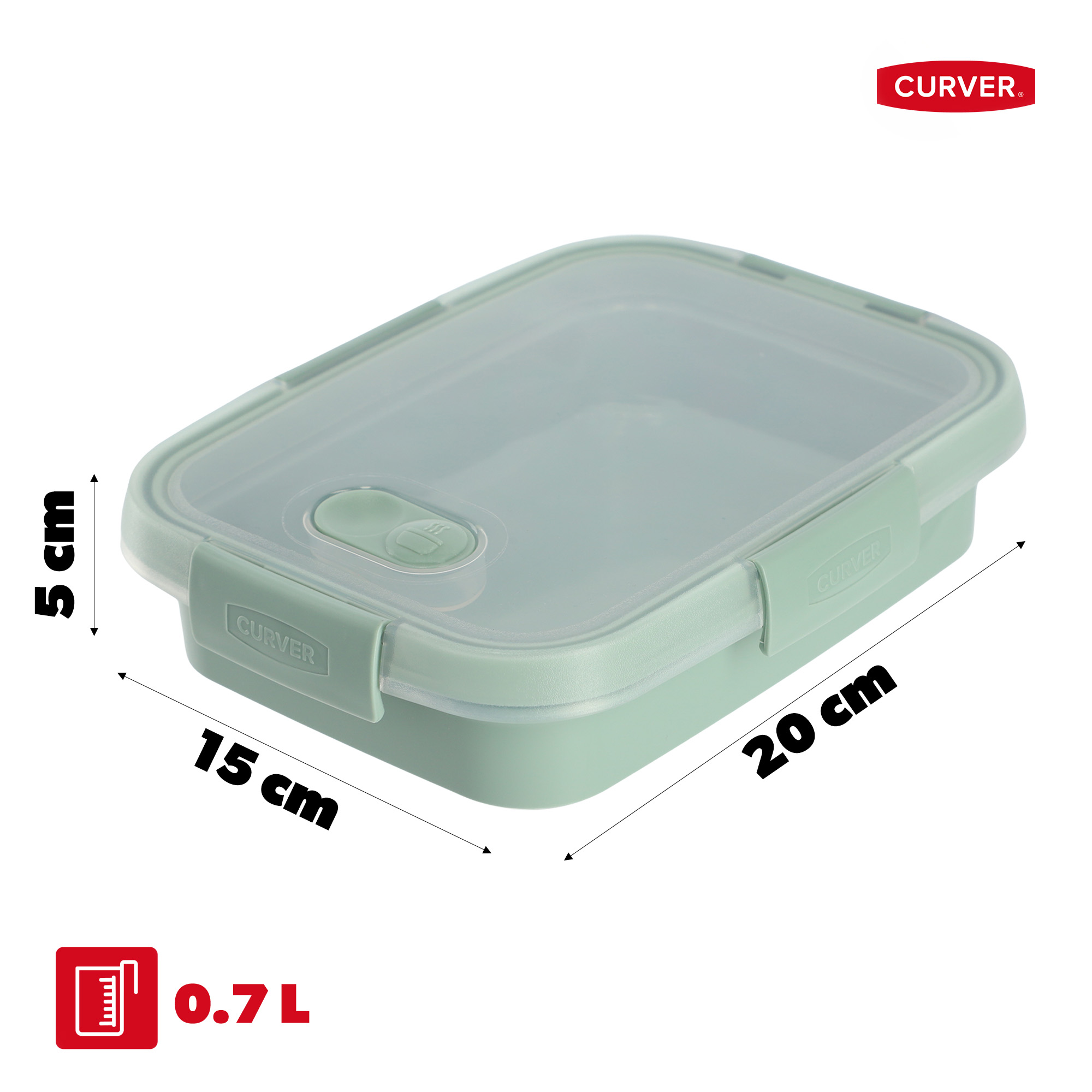 Pojemnik na żywność Curver Smart To Go Eco Line Sandwich 0.7L