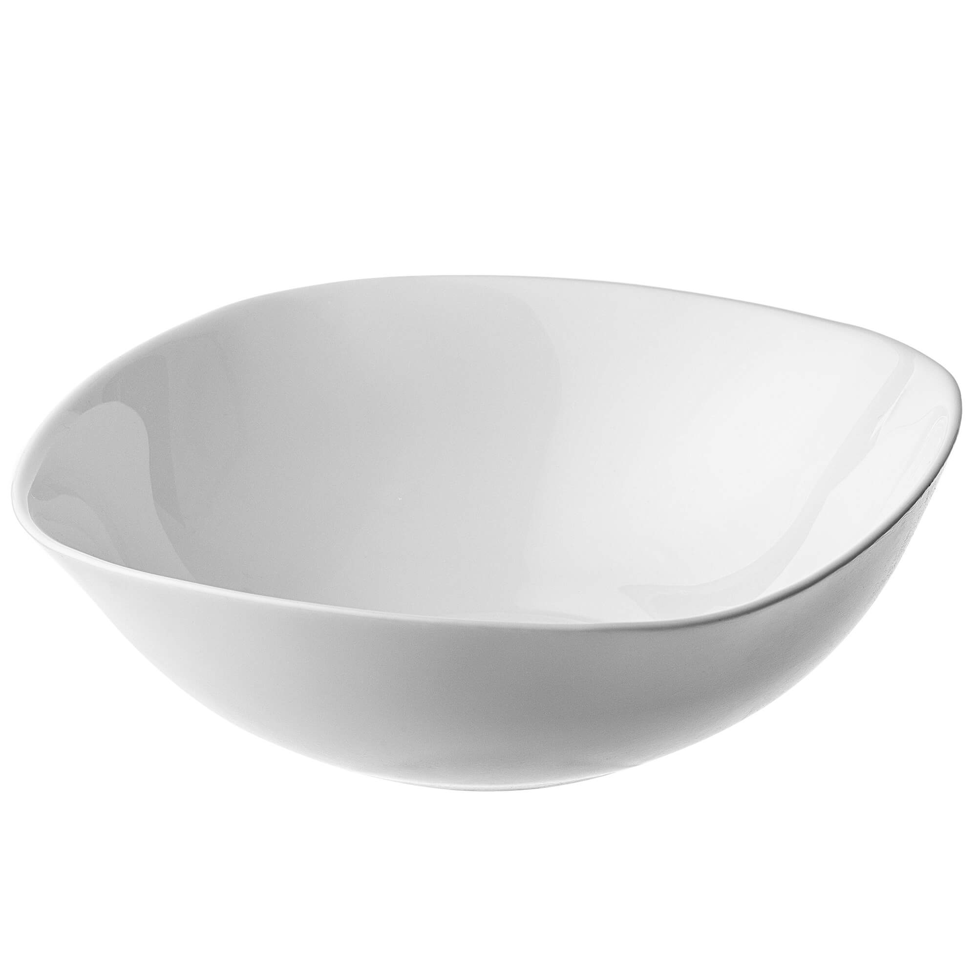 Salaterka szklana biała 17 cm, 1 szt.