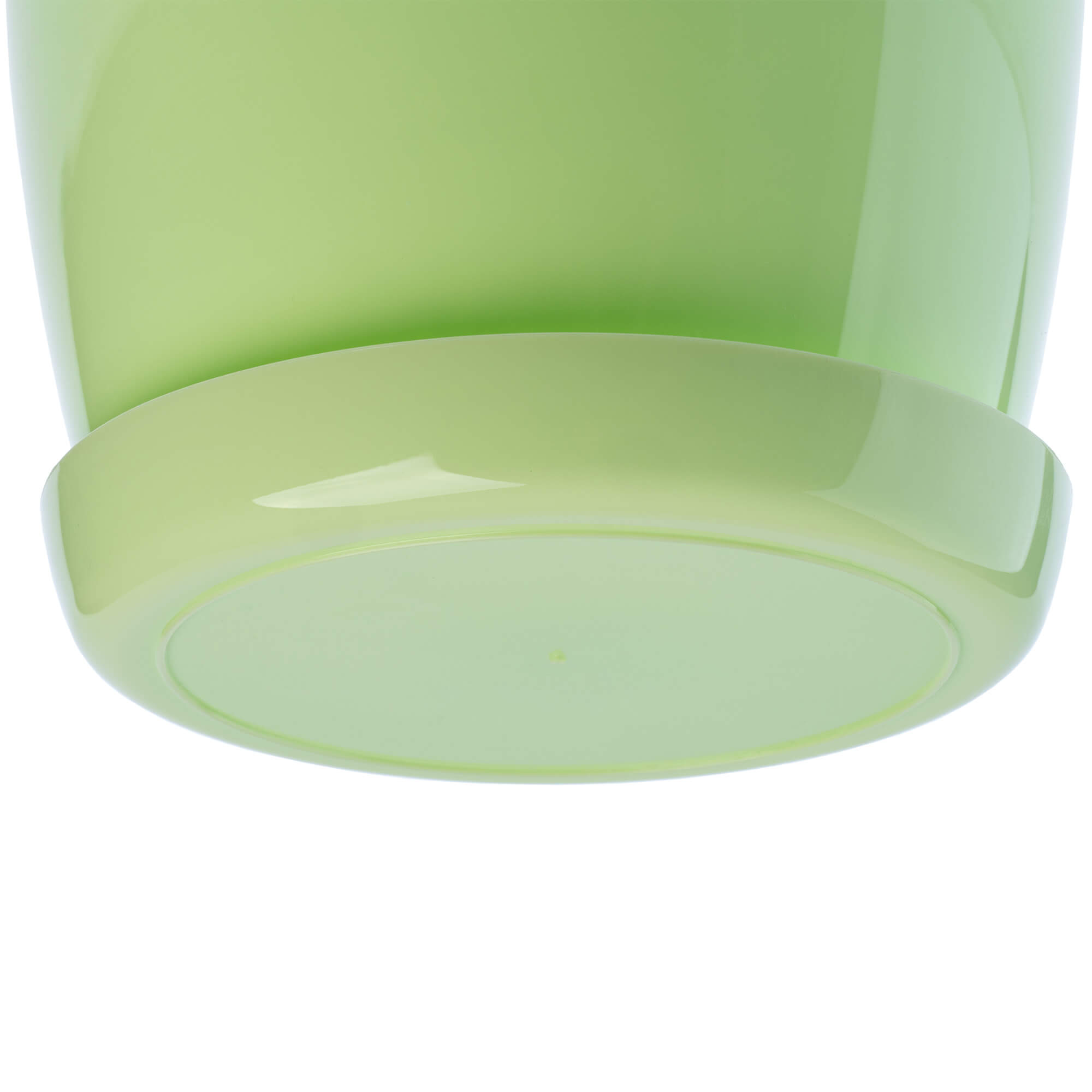 Doniczka na kwiaty z podstawką 14 cm, pastelowa zieleń
