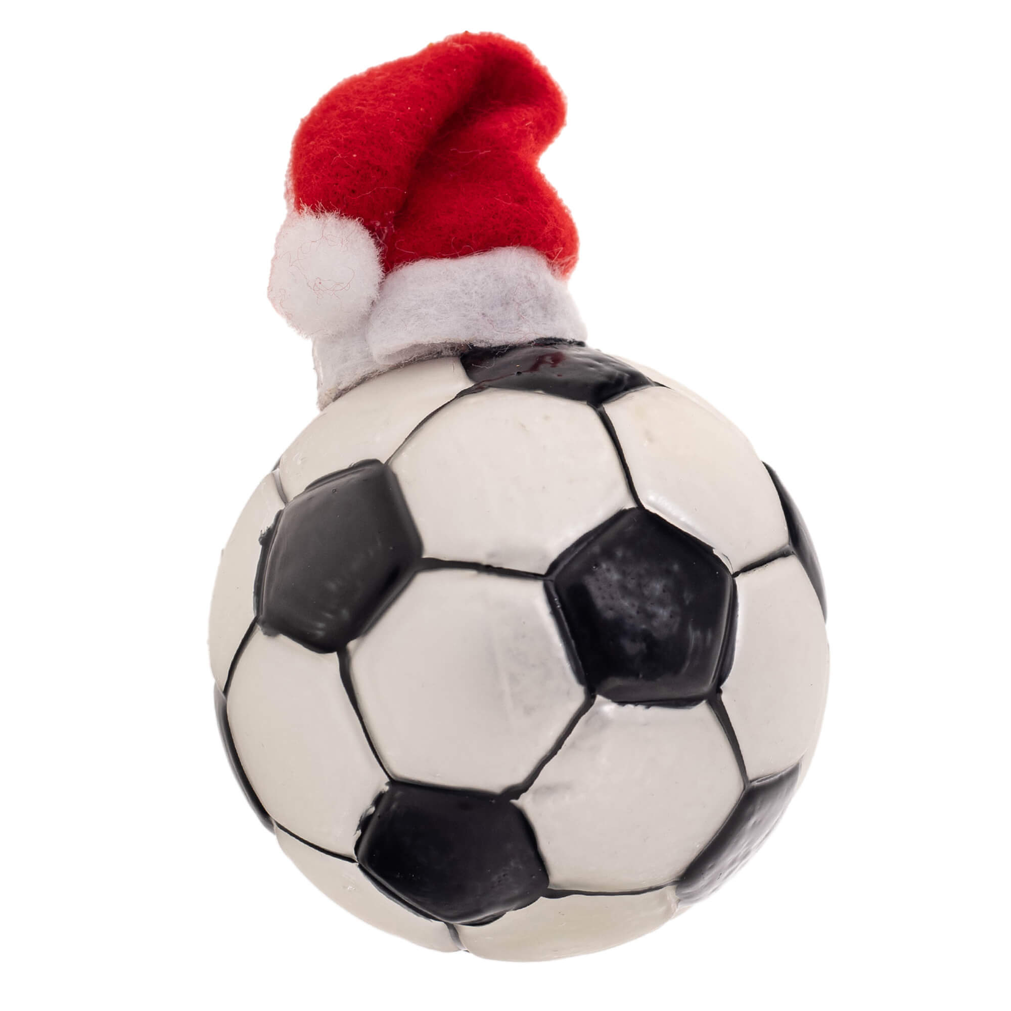 Bombka szklana choinkowa Ronno piłka w czapce Mikołaja