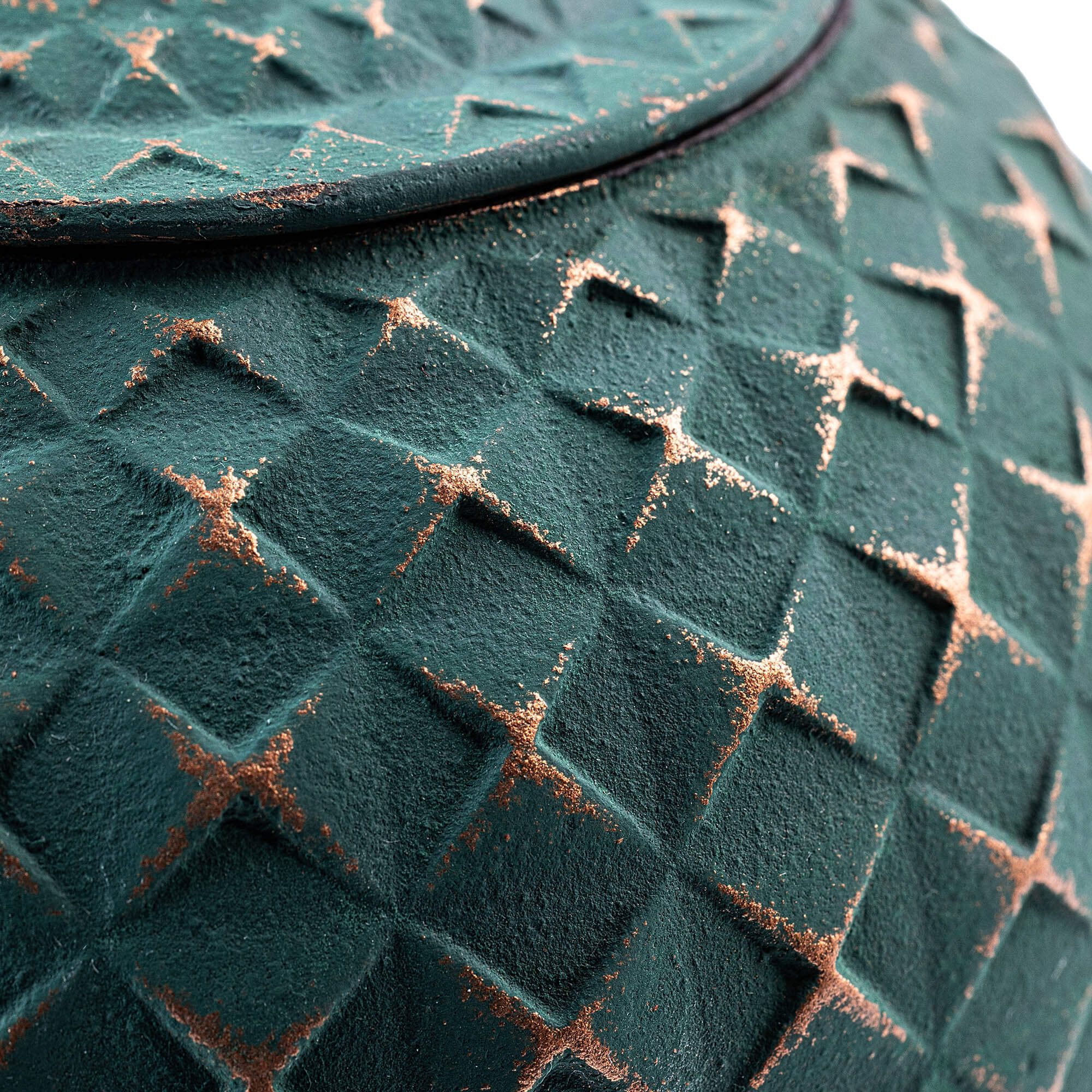 Czajnik żeliwny z czarkami i zaparzaczem Genua zielony