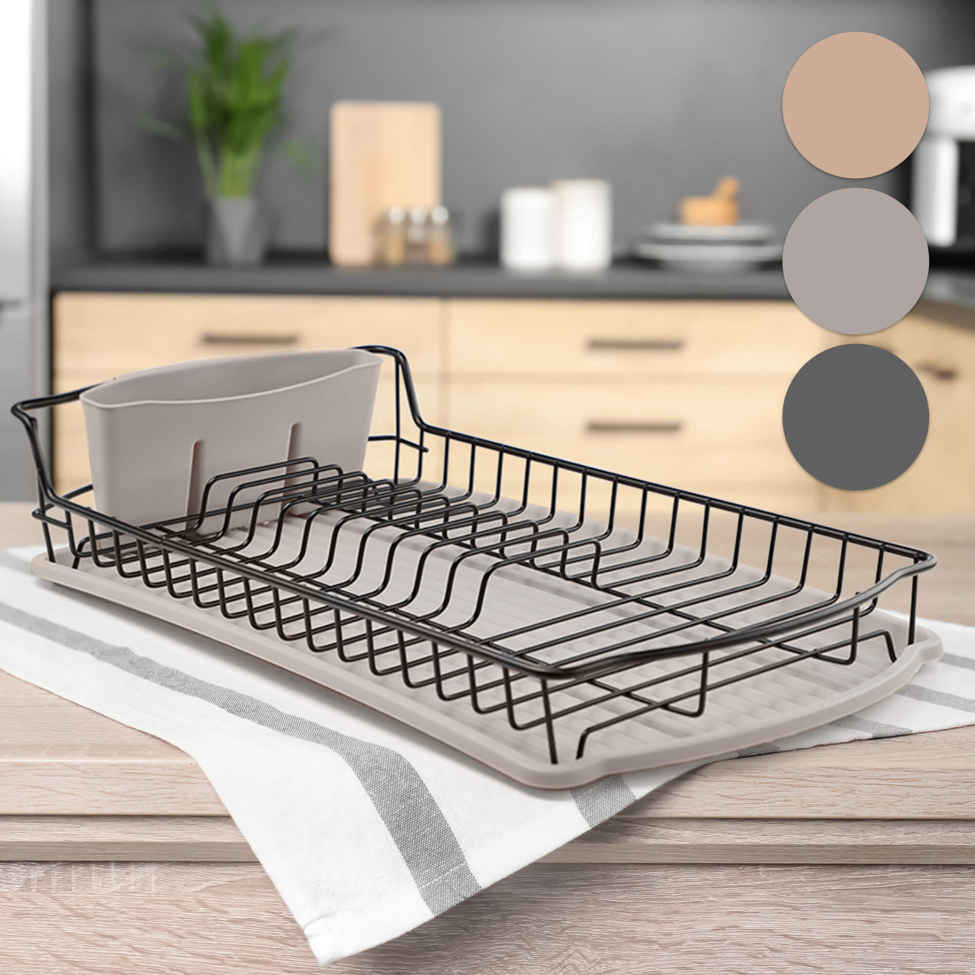 Suszarka do naczyń Tolva, szary jasny