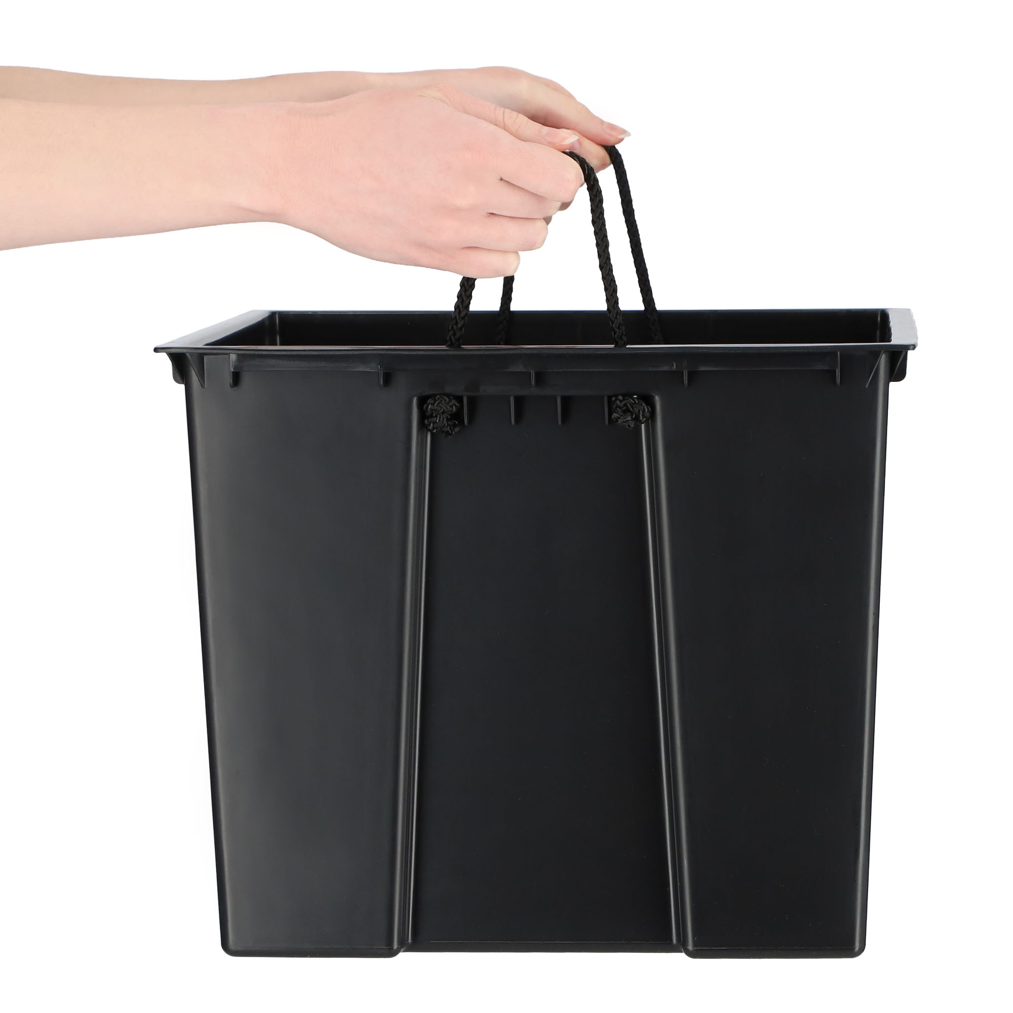 Donica na kwiaty z wkładem Tuluza dłuto 35 cm, mokka
