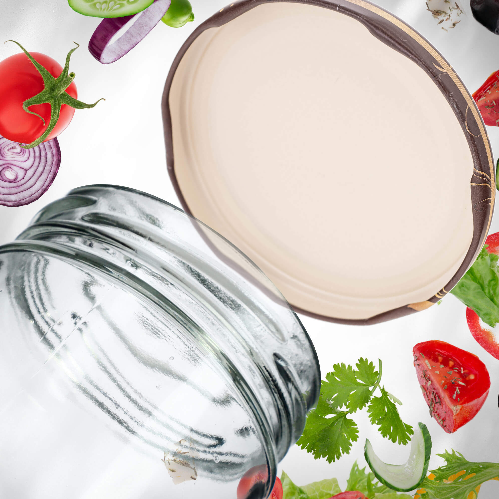 Słoiki na przetwory Denia 250ml 10szt 82mm + wieczko "Pszczoły z kwiatkami"