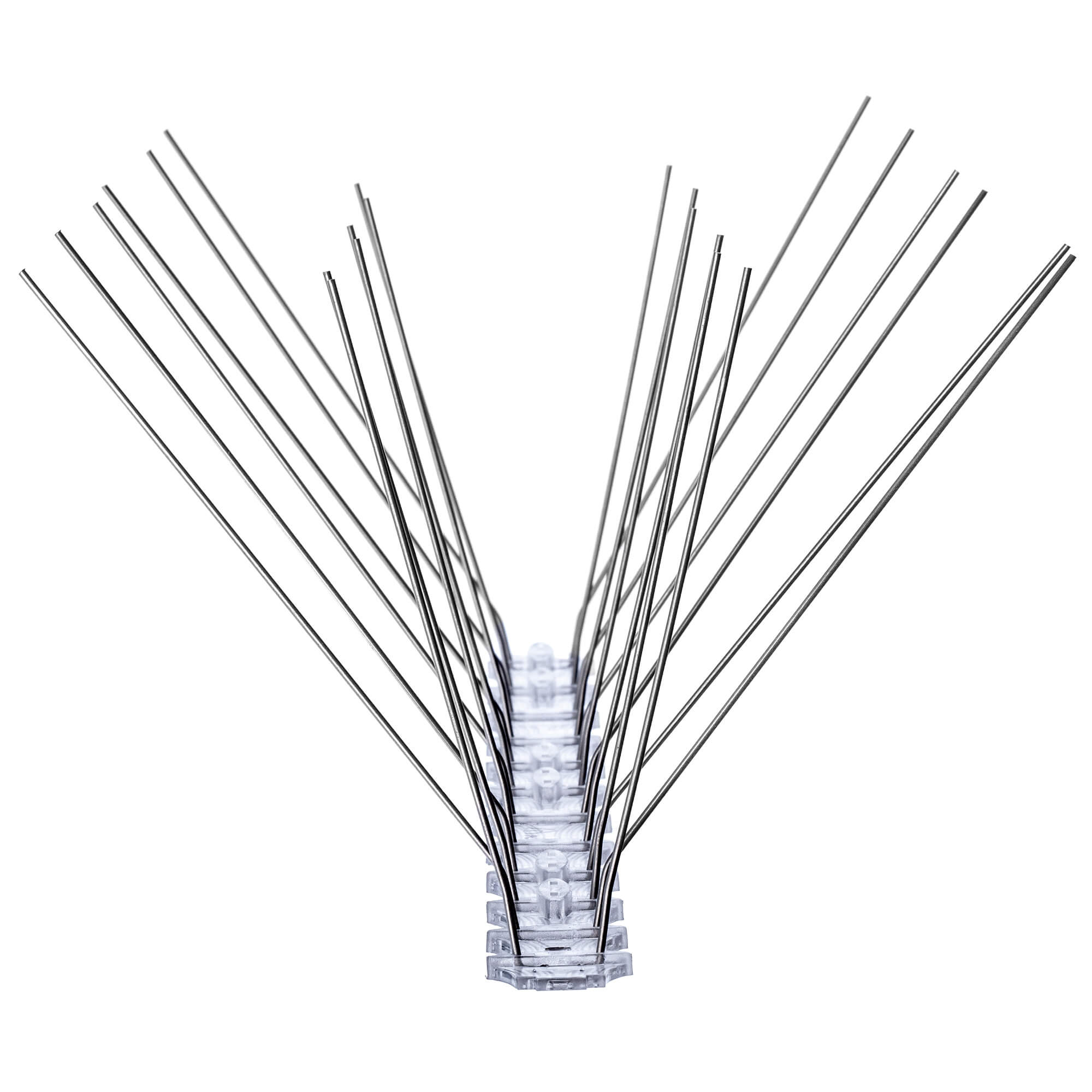 Kolce na ptaki 33 x 17 cm, srebrne