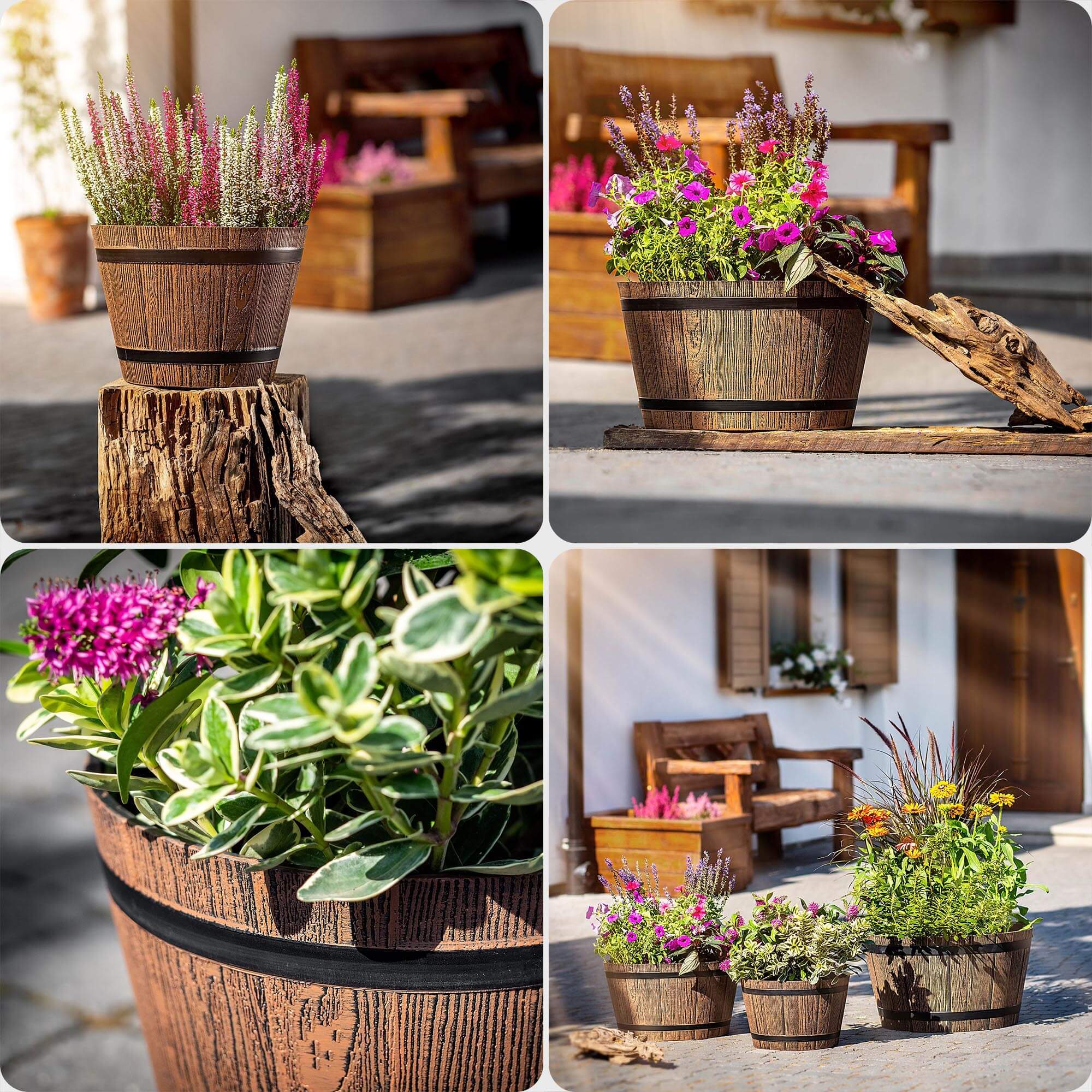 Donica na kwiaty Sori 50 cm mokka