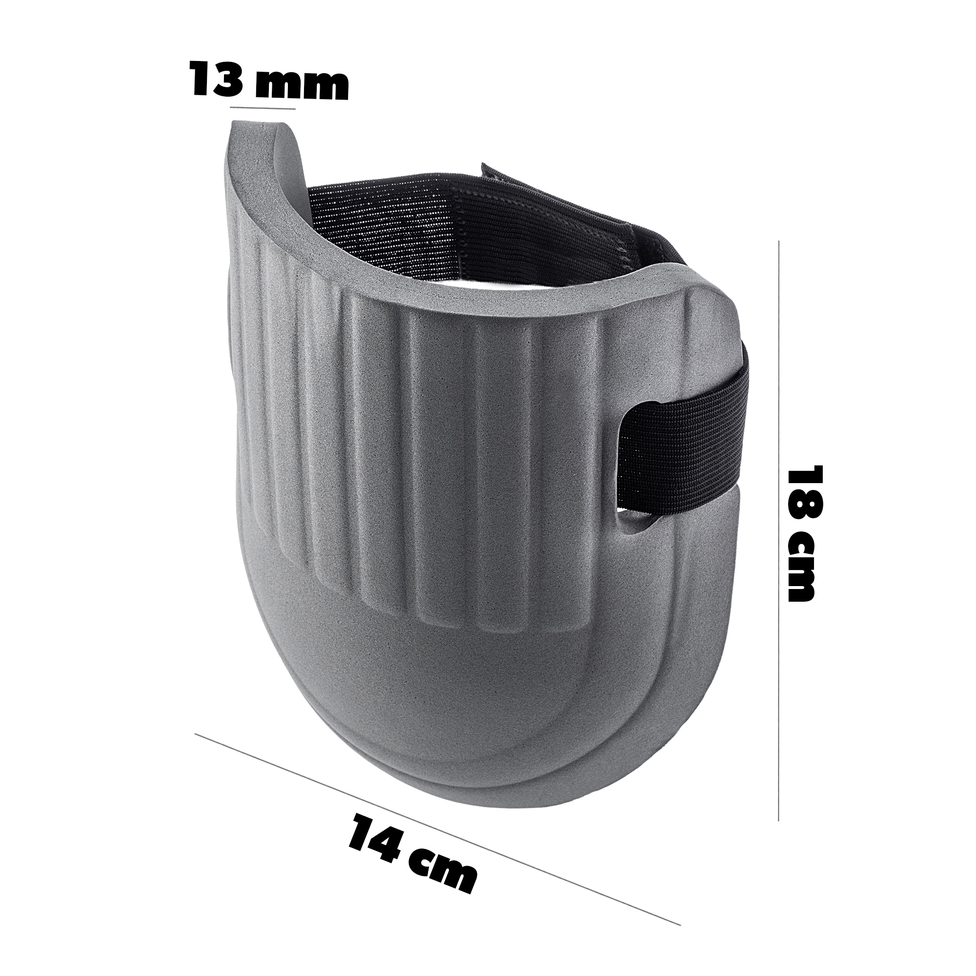 Nakolanniki ogrodowe Rute 18 x 14 cm, szare