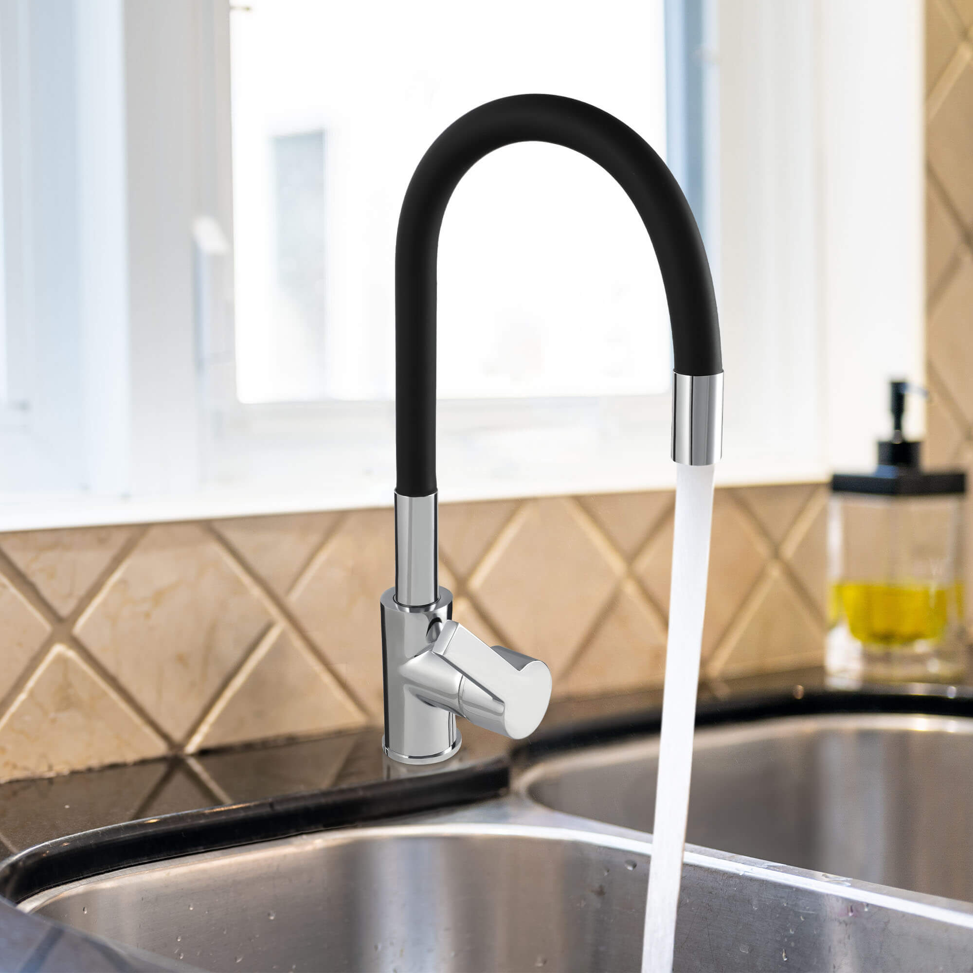 Bateria kuchenna Gospo Flex stojąca, czarna