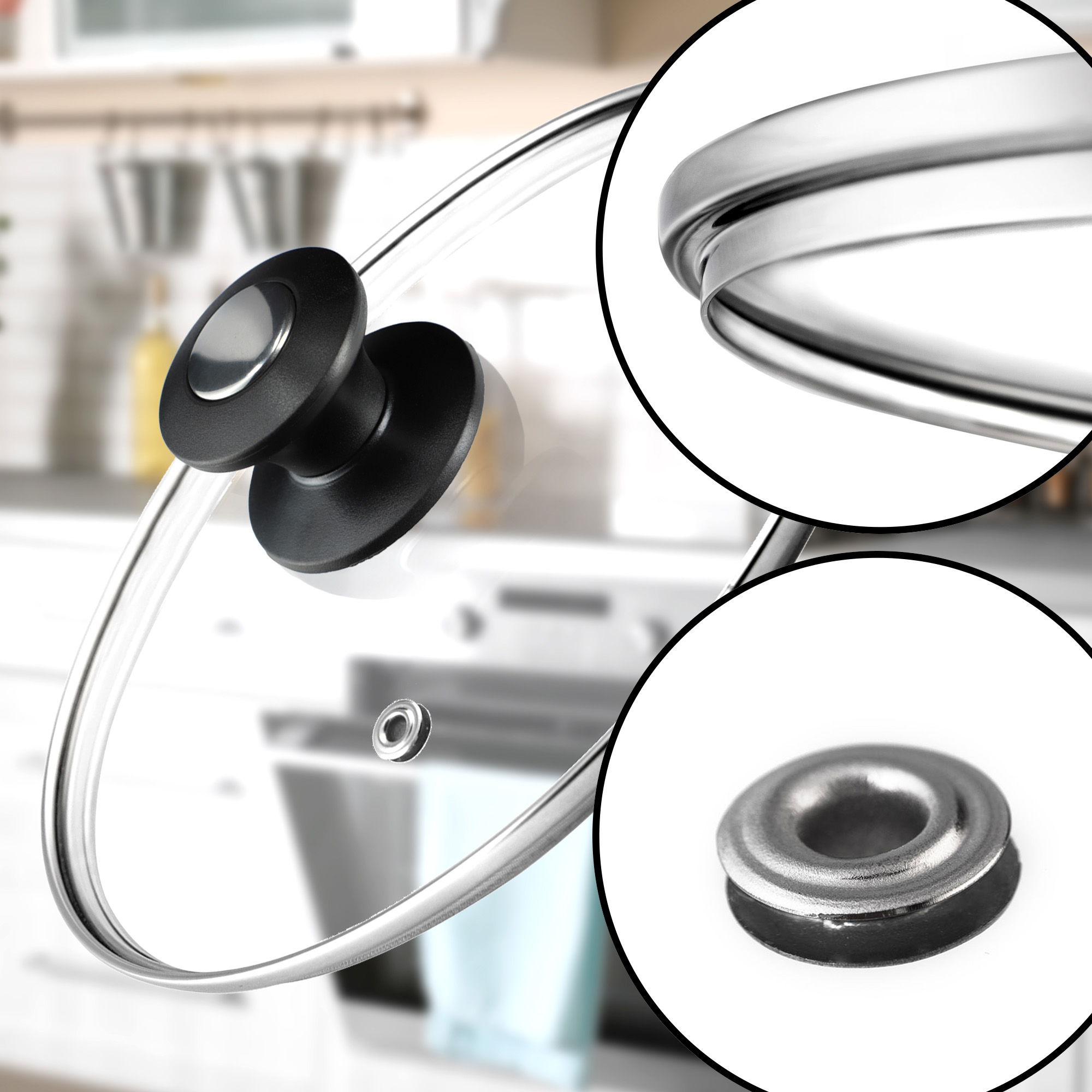 Zestaw pokryw żaroodpornych Barletta 22,26,30 cm