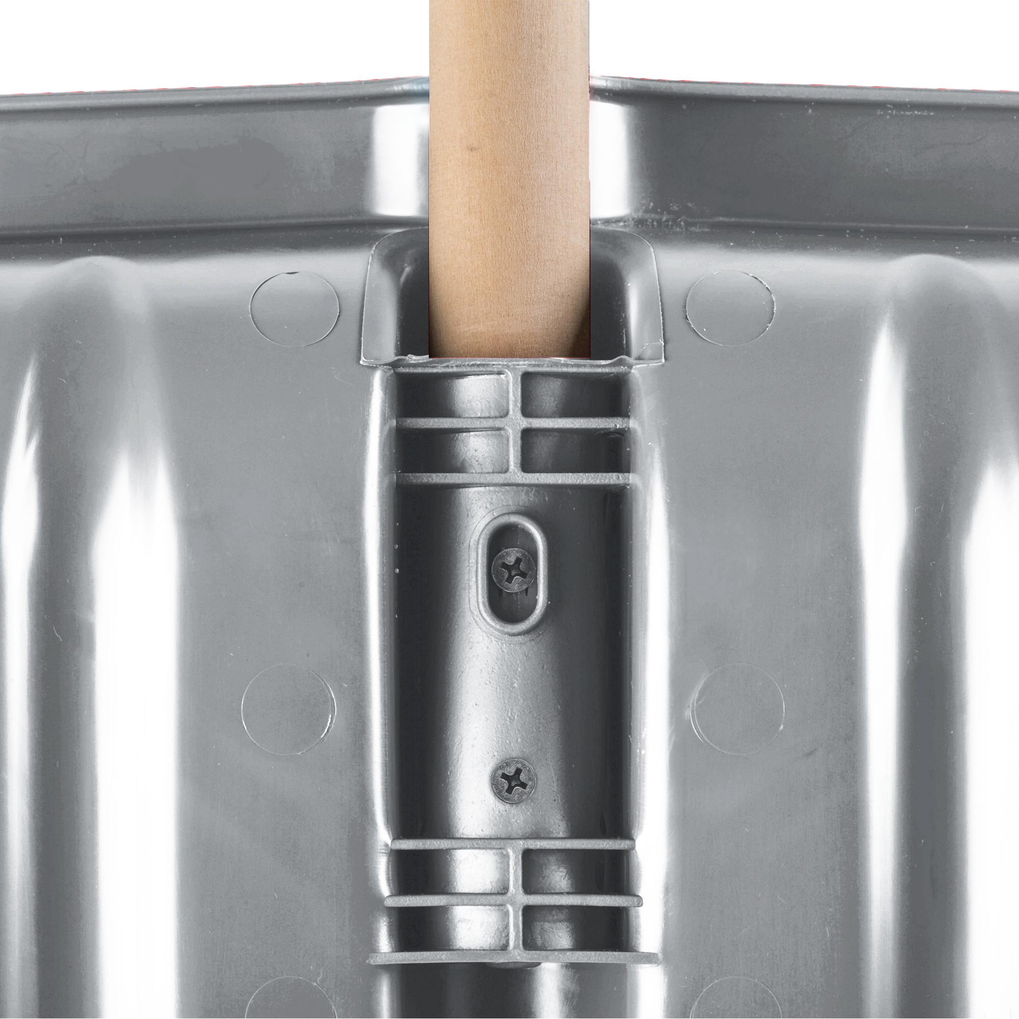 Zestaw łopat do odśnieżania śniegu trzonek drewniany srebrna 2szt