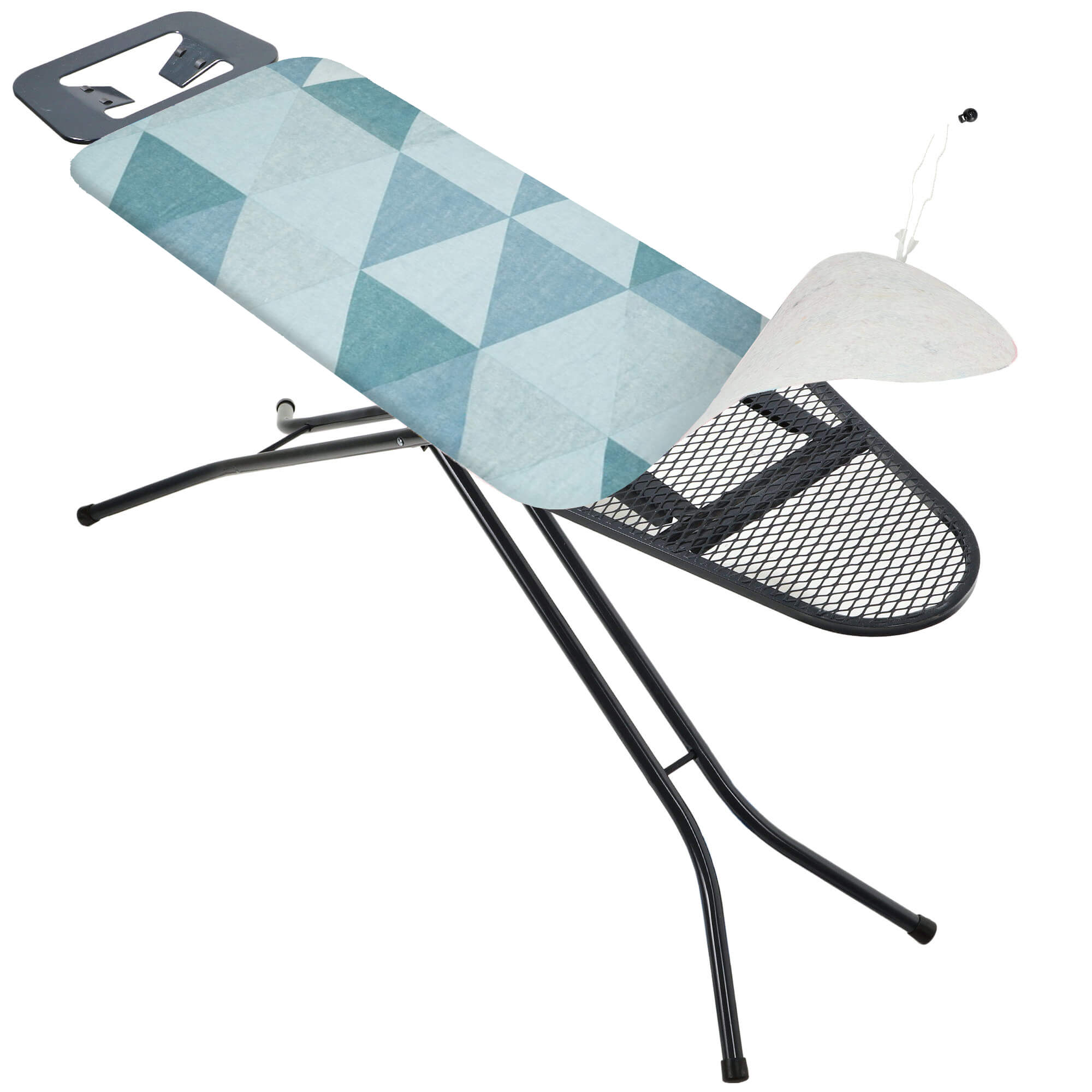 Pokrowiec na deskę do prasowania Tomar 137 x 50 cm niebieski geometryczny