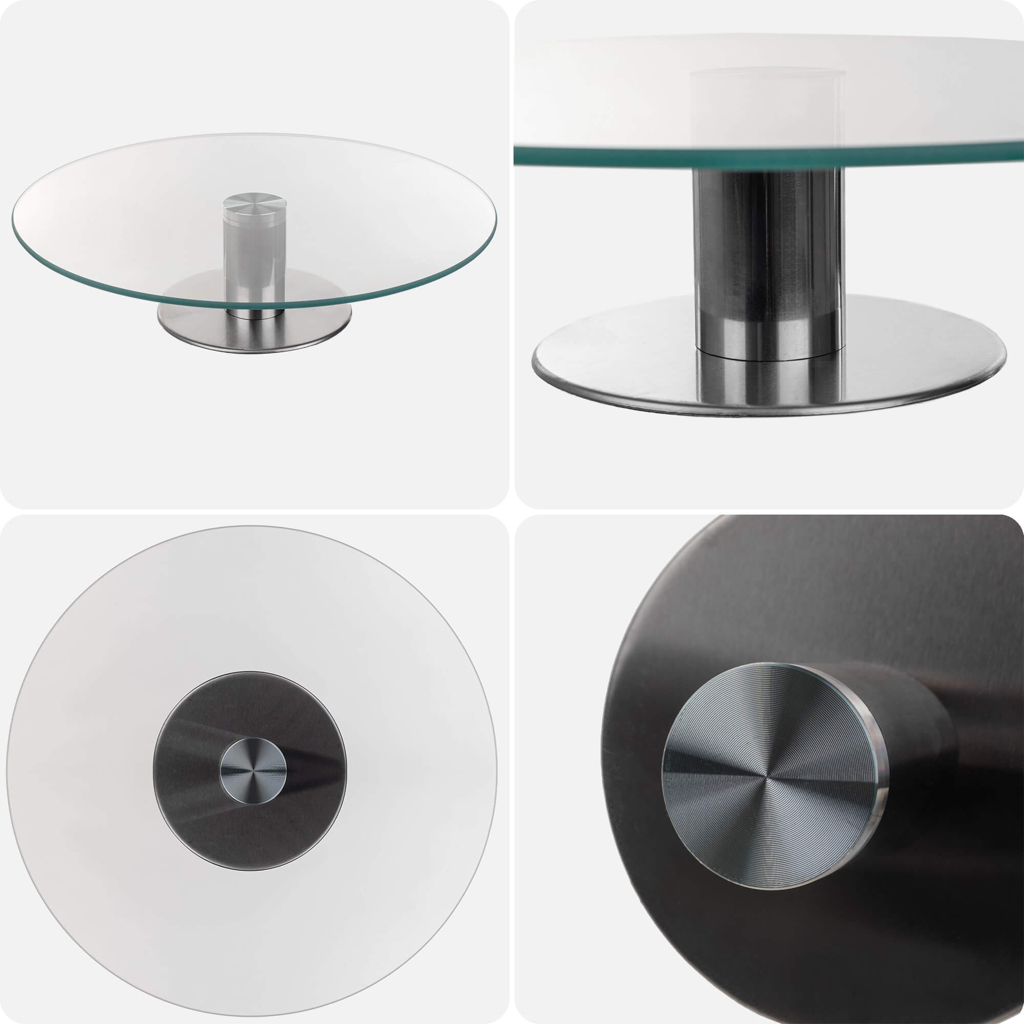 Patera obrotowa do tortów Tropea 28 cm szklana