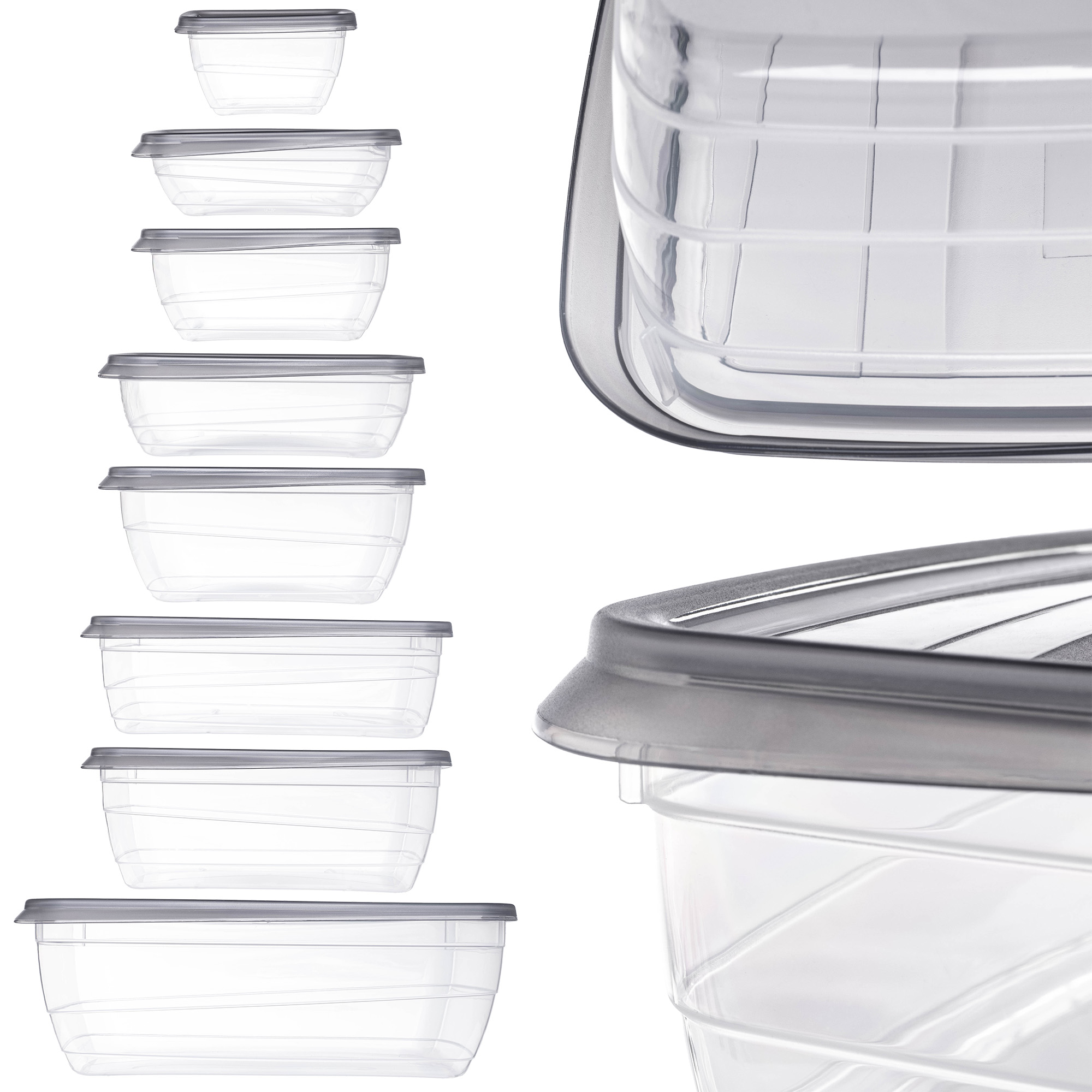 Pojemnik na żywność Curver Vedo 2L, szary