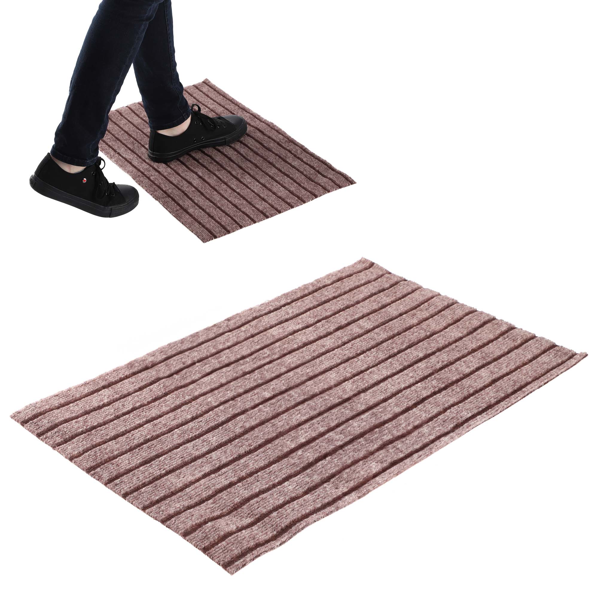 Wycieraczka pod drzwi Reterre 60x40 cm brązowa