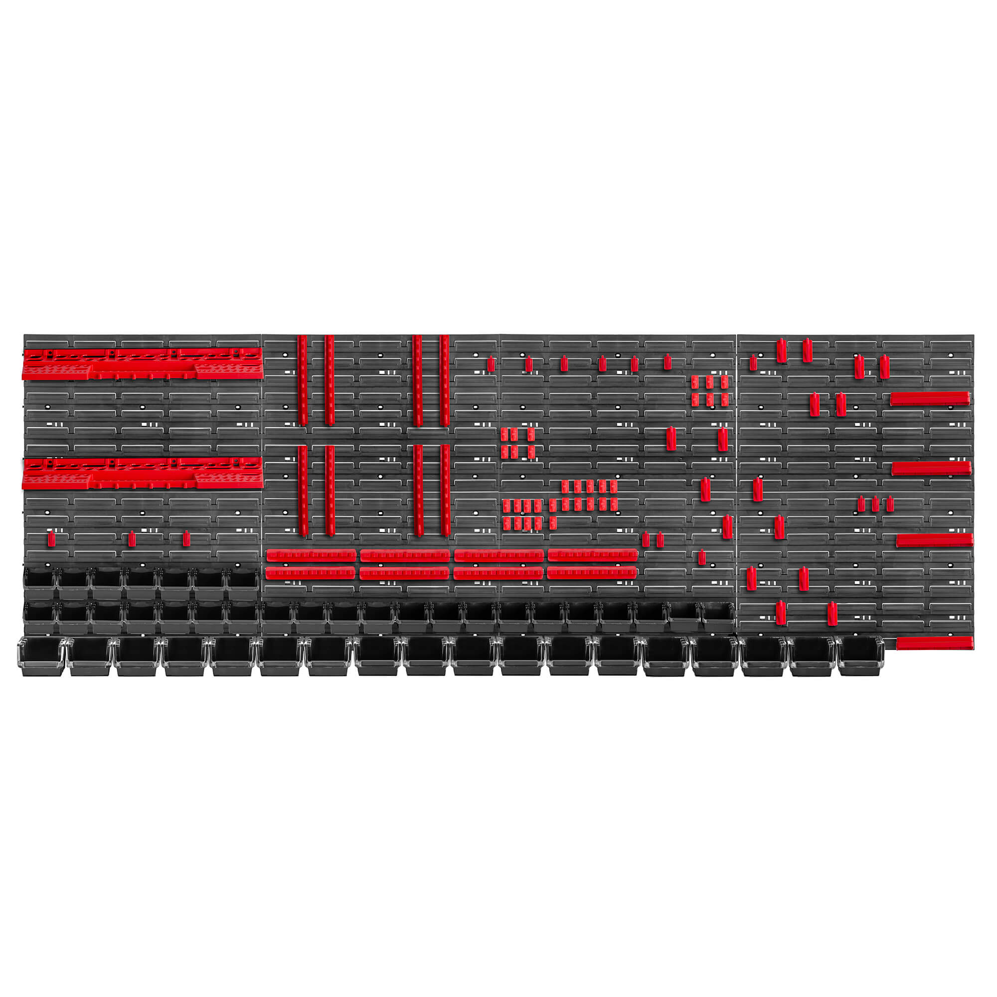 Tablica warsztatowa Lokke 132 elementy 232 x 78 cm, czarna