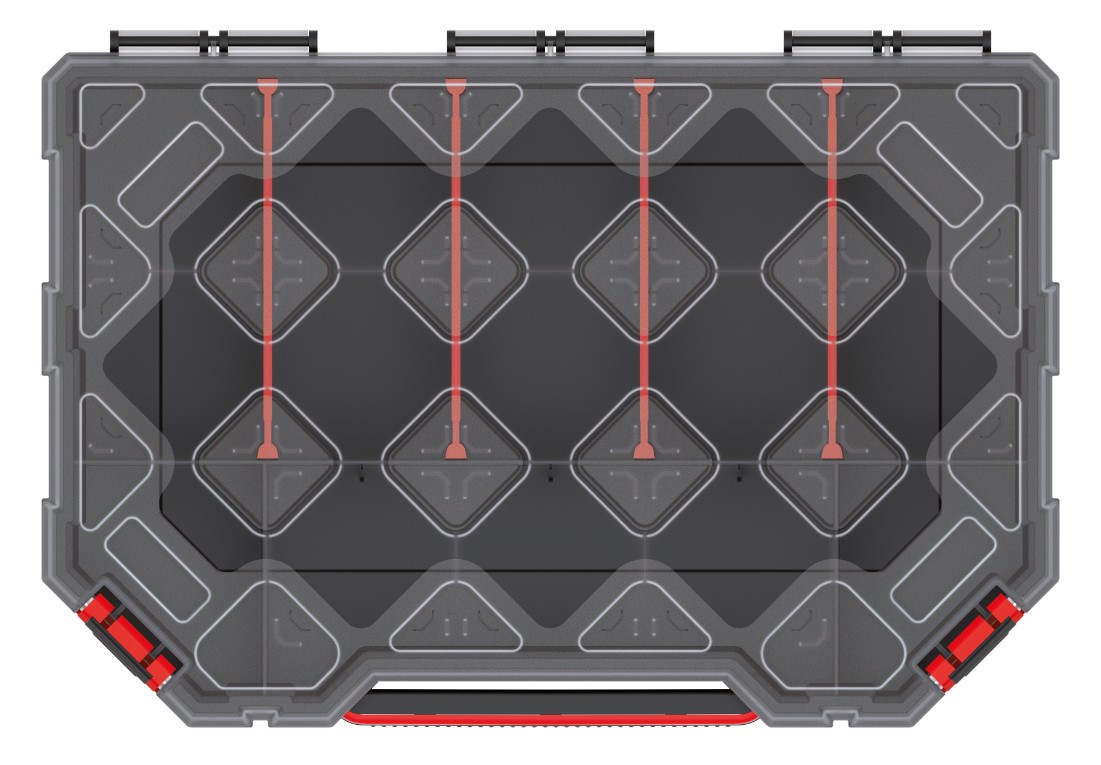 KISTENBERG Organizer narzędziowy Tager 30 niski mały S - KTG30206S - czarny