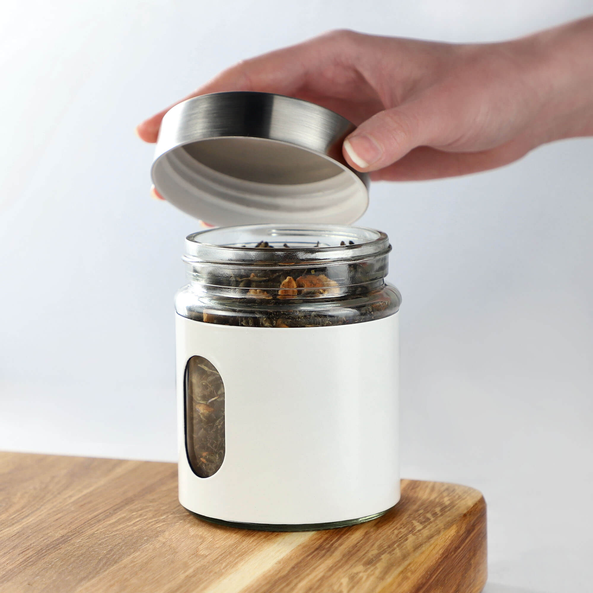 Pojemniki kuchenne Loano 320 ml, czarny + biały, 2 szt.